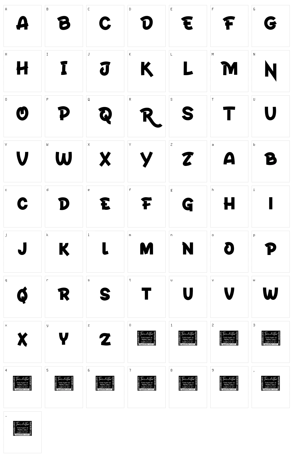 Rolam Character Set