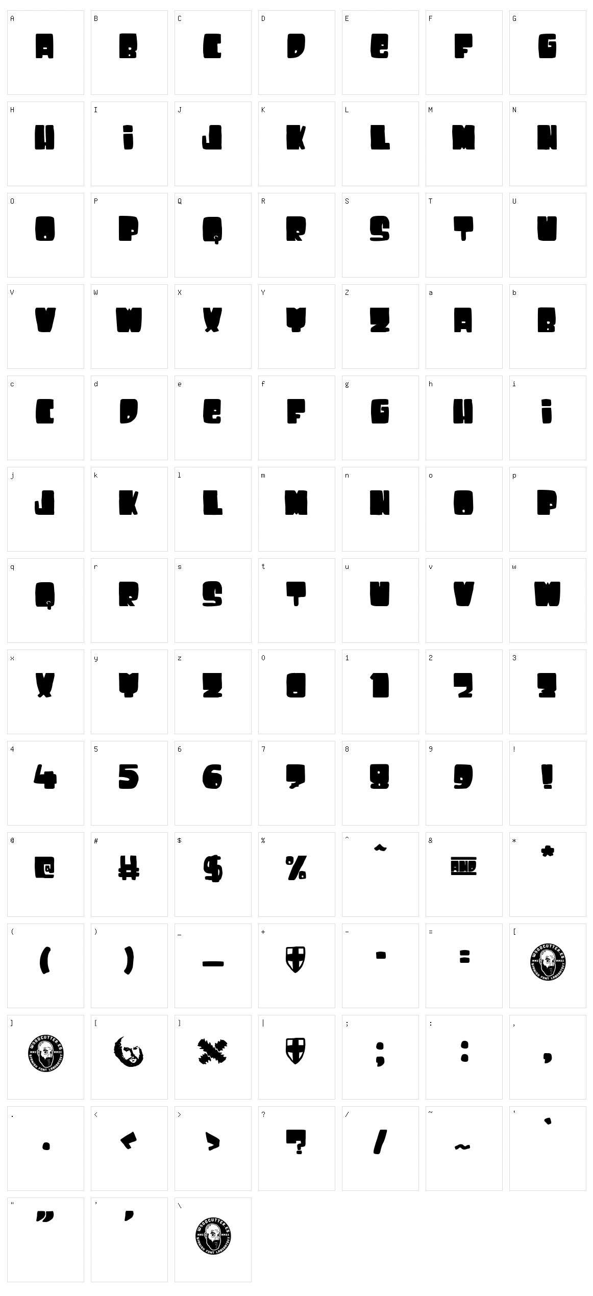 Sancho Panza Character Set