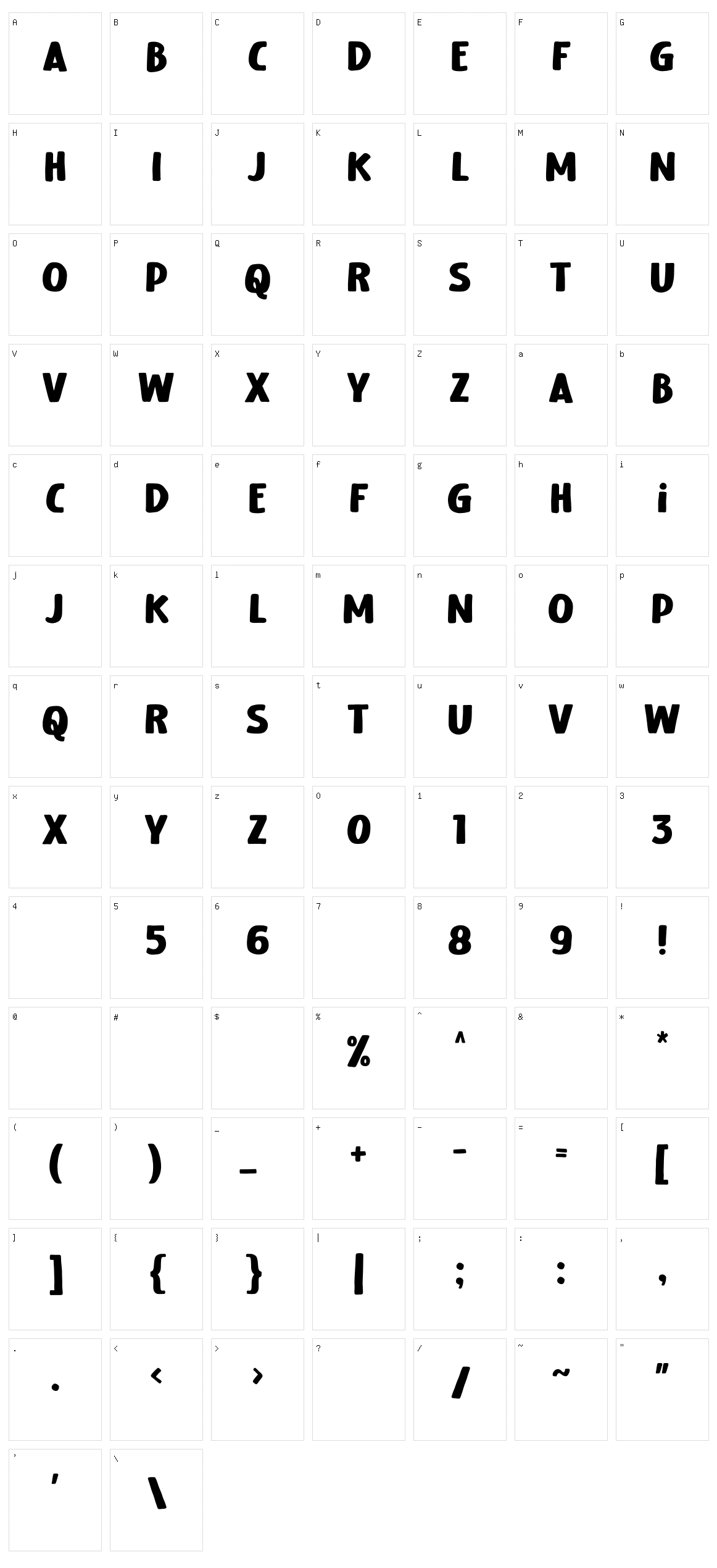 Santai Character Set
