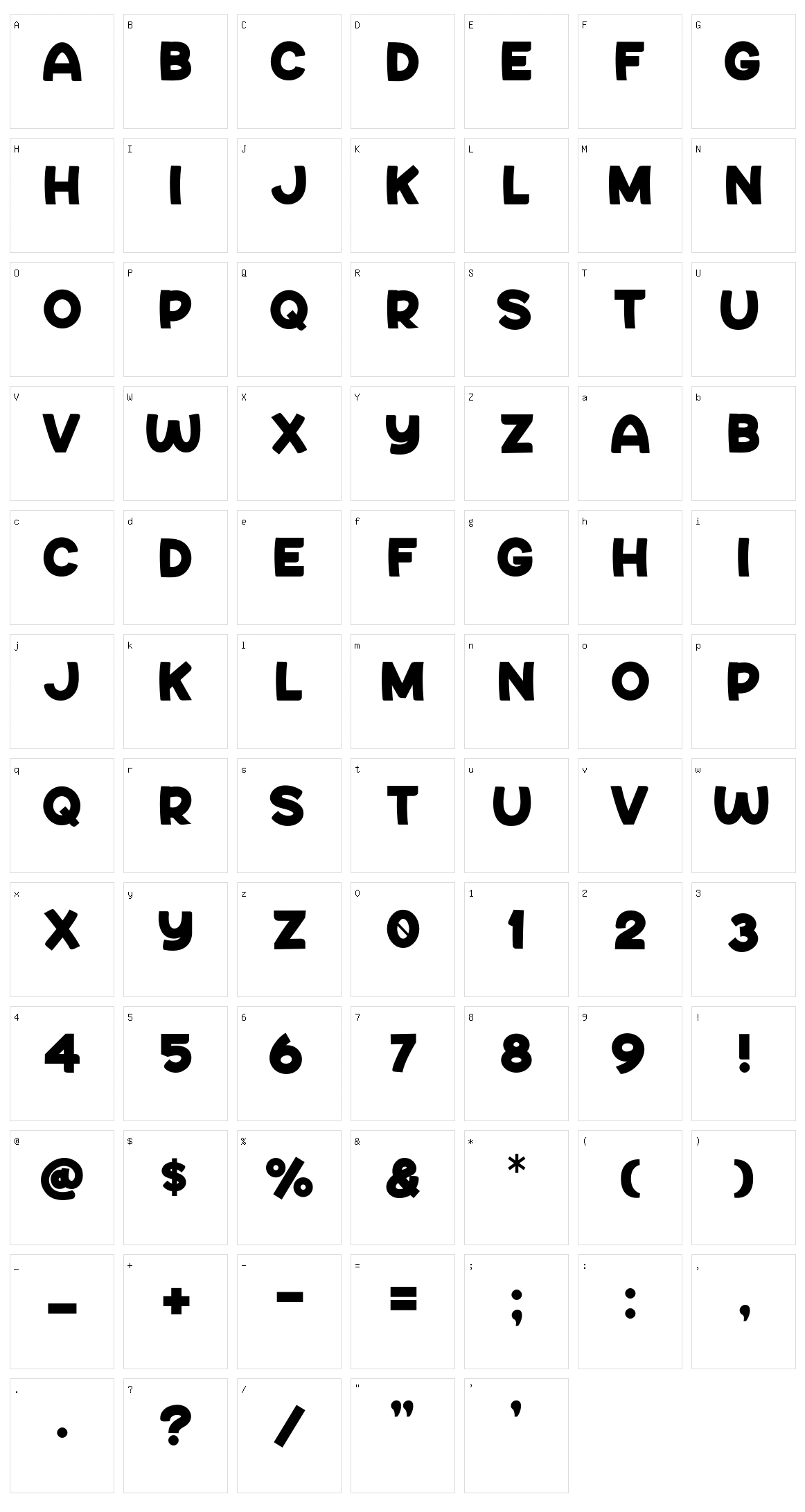 Say Comic Character Set