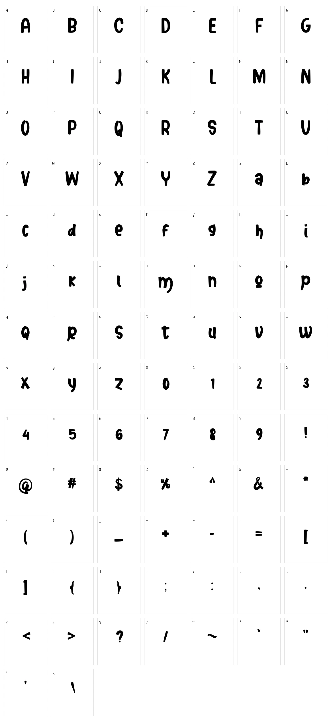 Senoya Bright Character Set