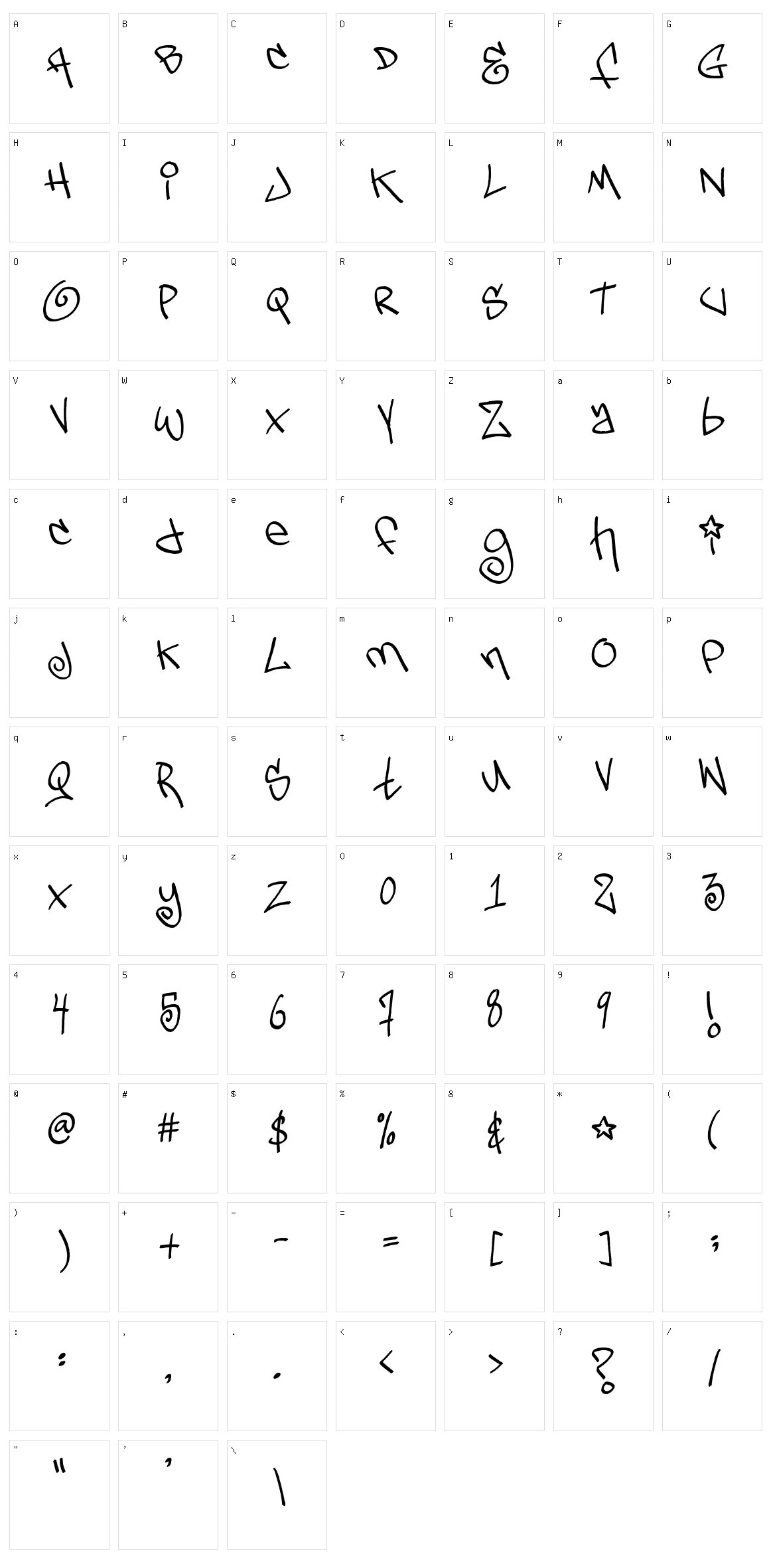 Tags Xtreme 2 Character Set