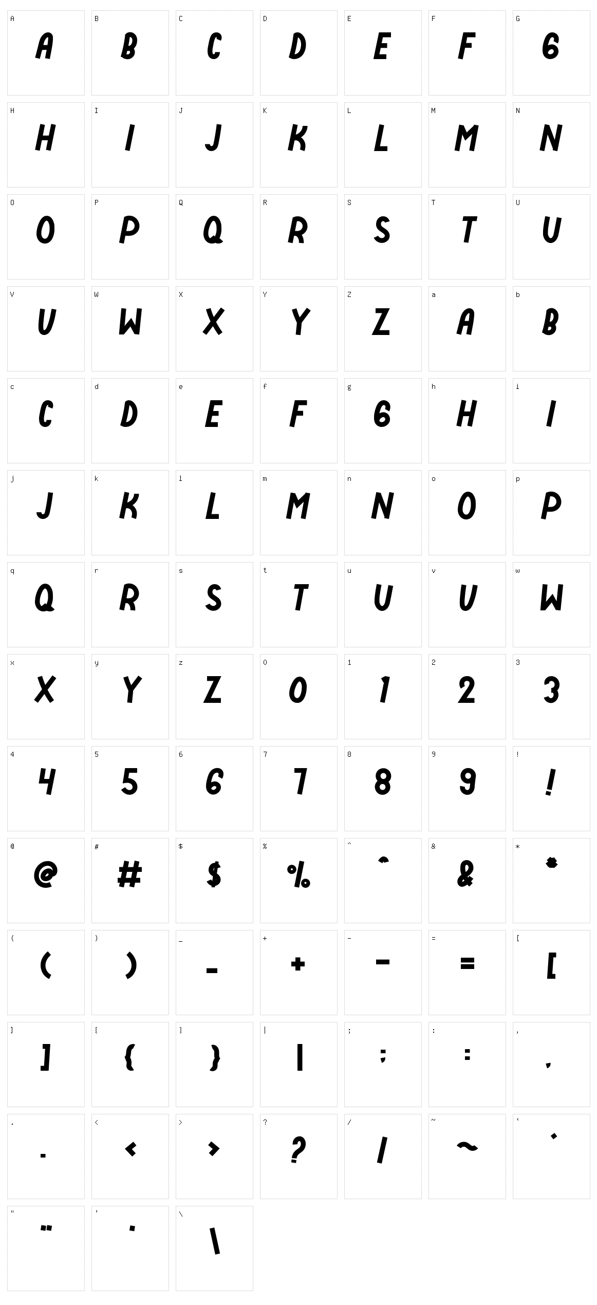 Side Love Character Set