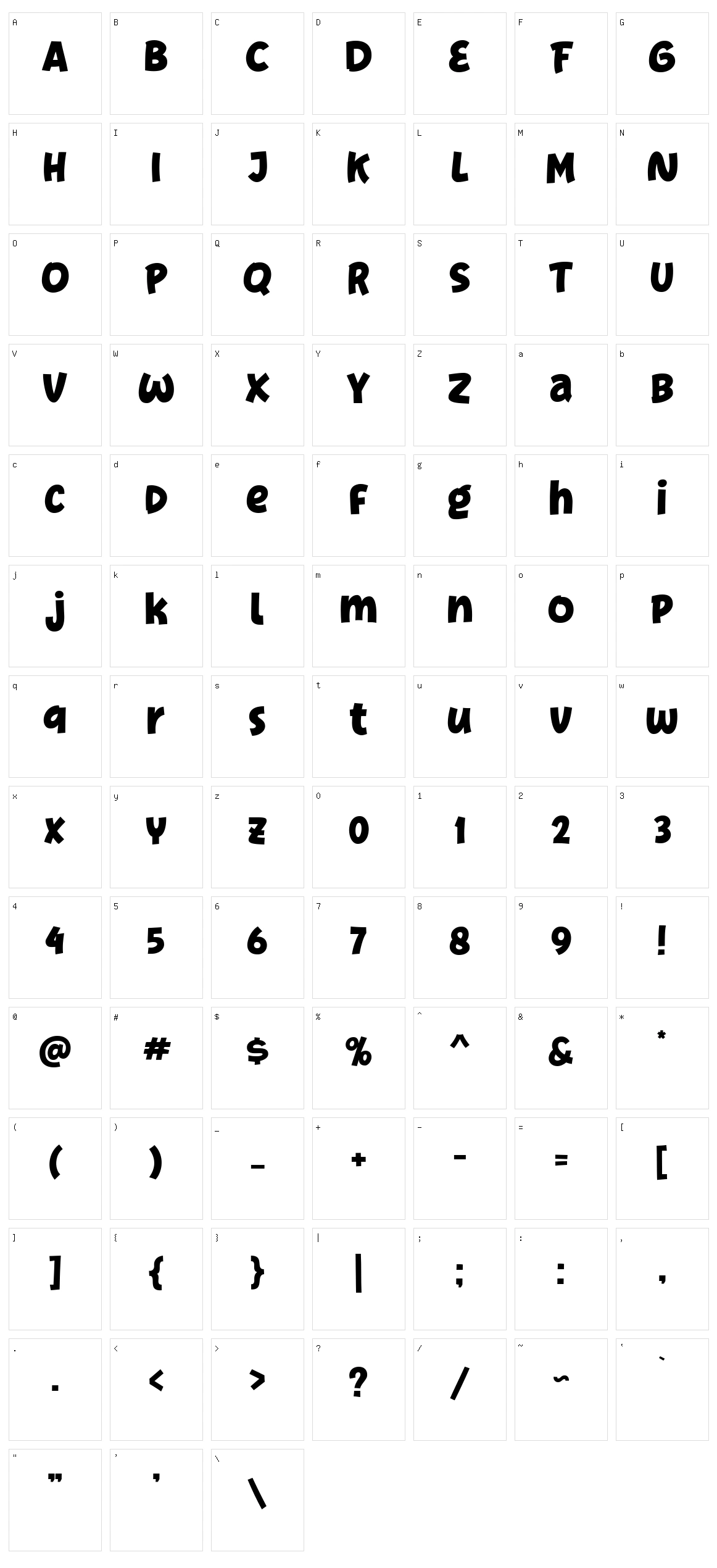 Silver Broom Character Set