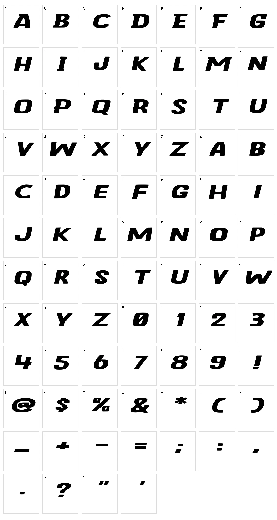Silver Smile Character Set