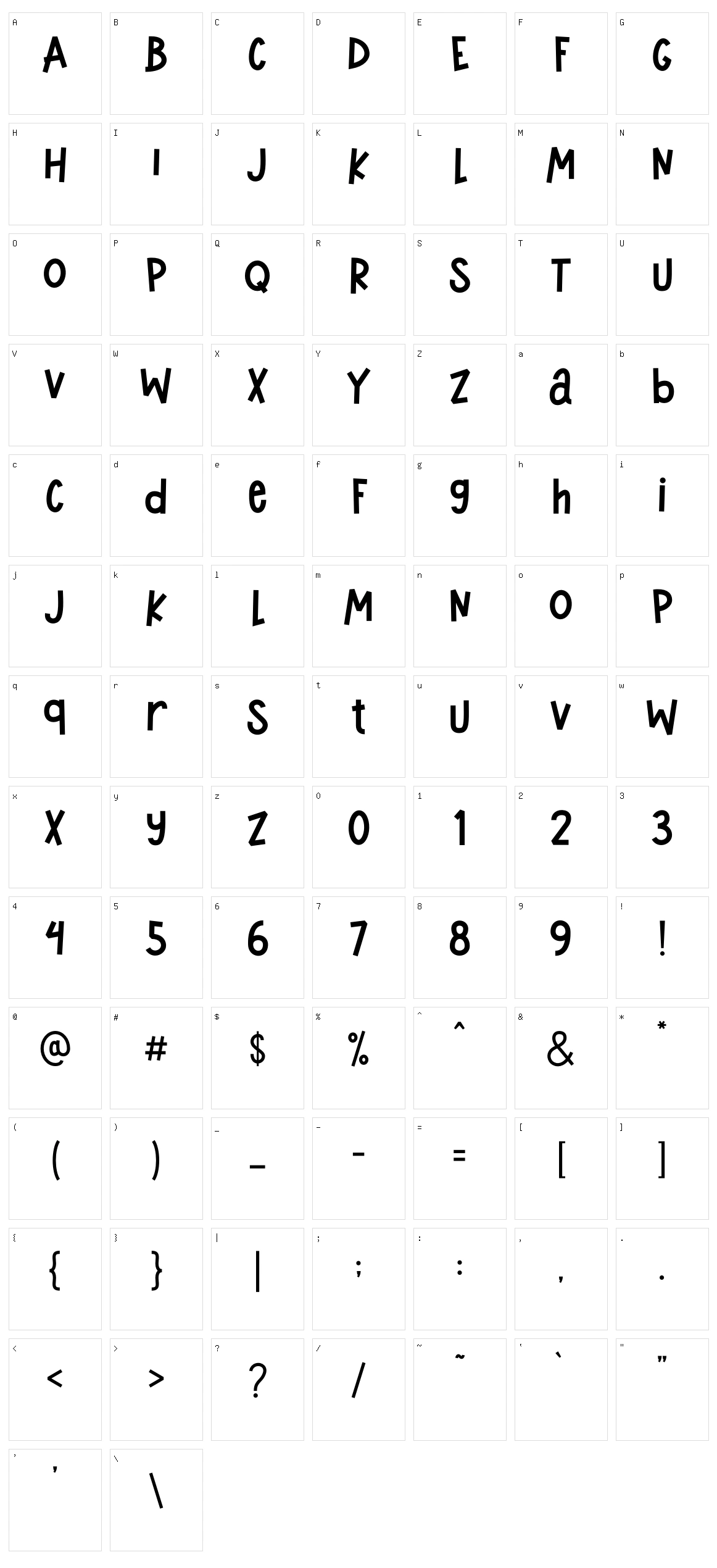 Silverkids Character Set