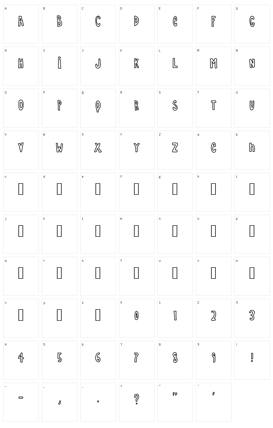Simple Life Character Set