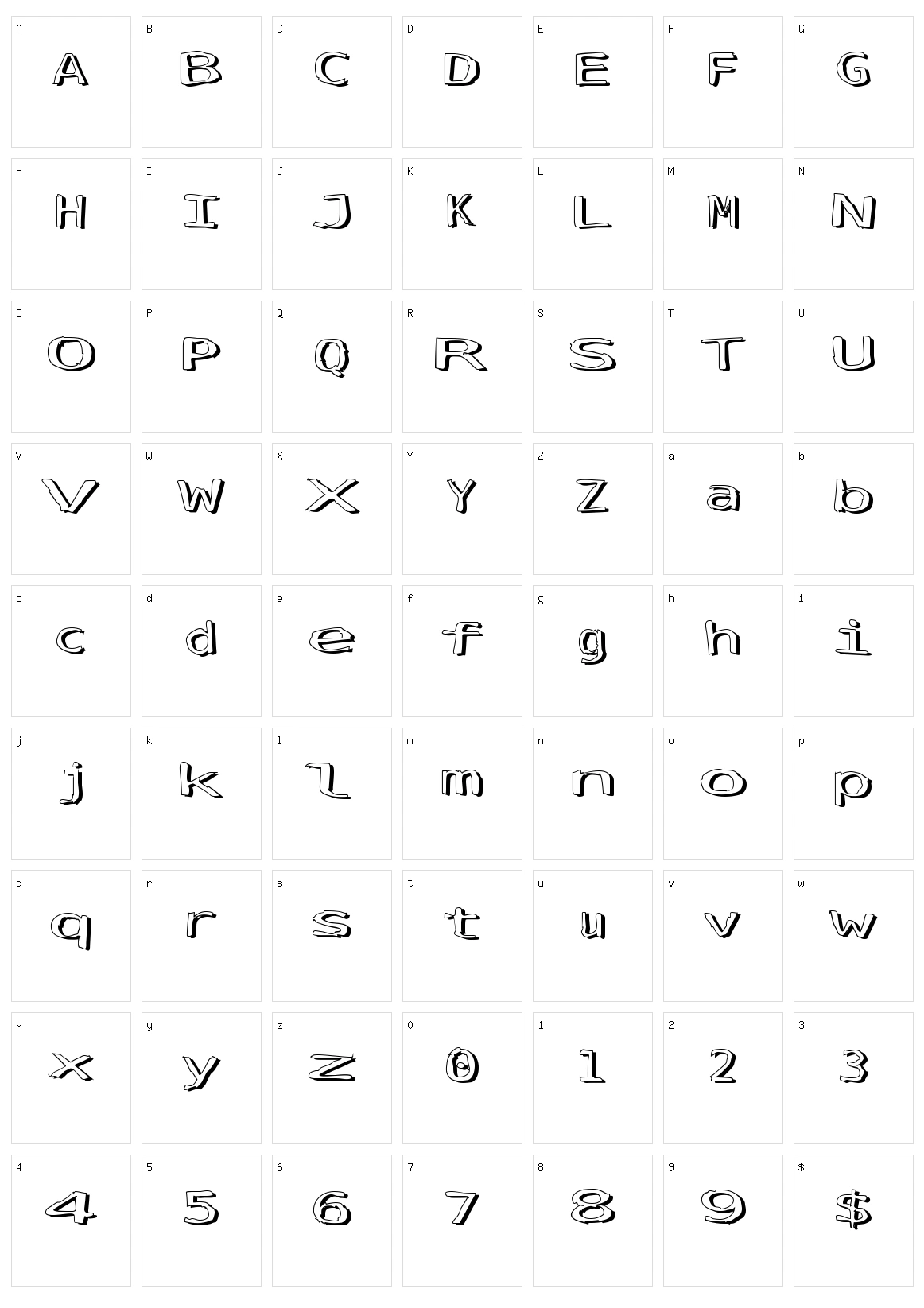 Simply Fresh Character Set