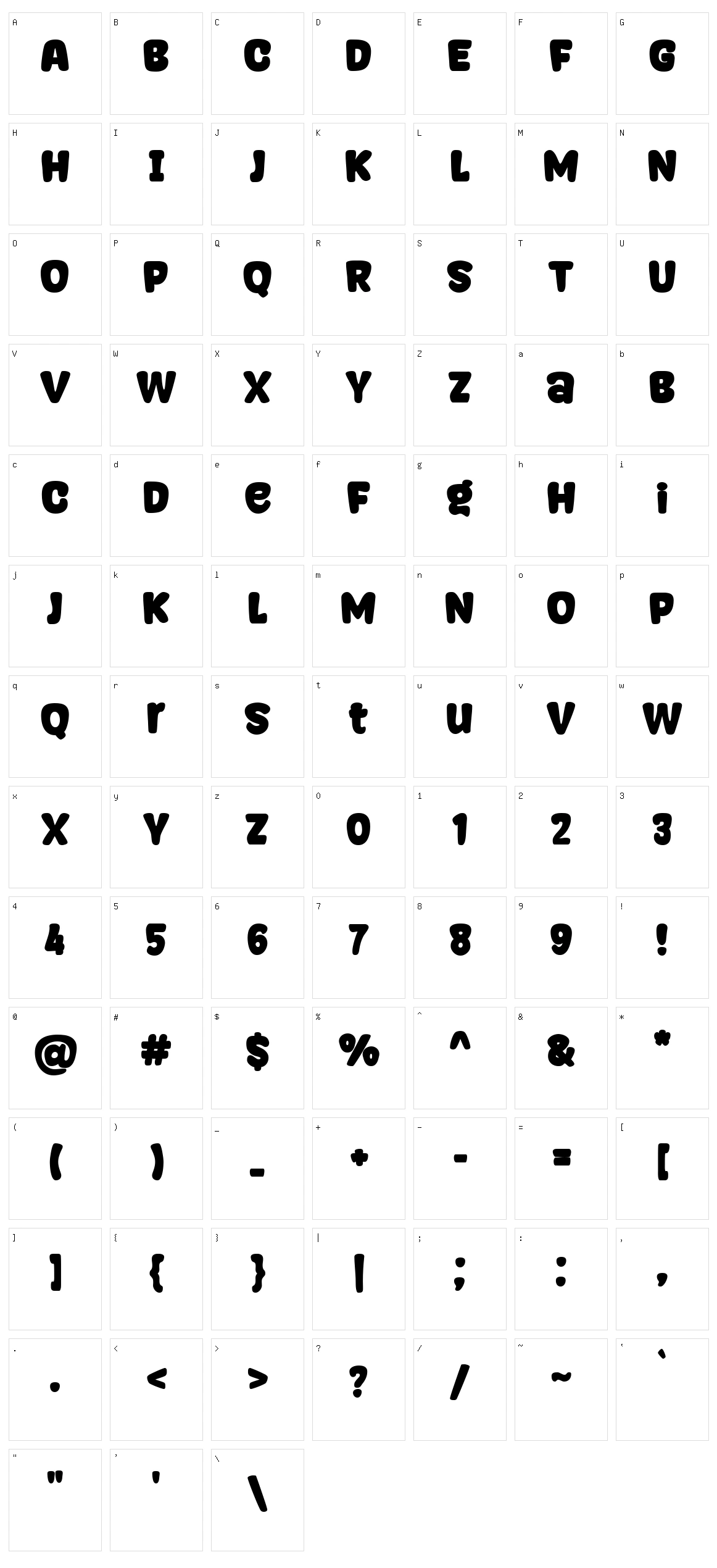 Singly Linked Character Set