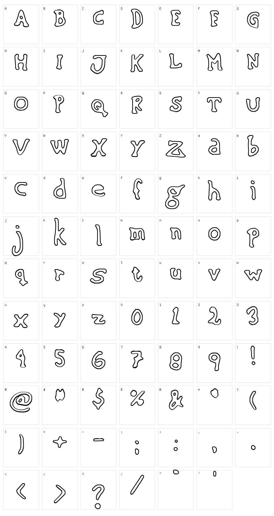 Sinking Ship Character Set