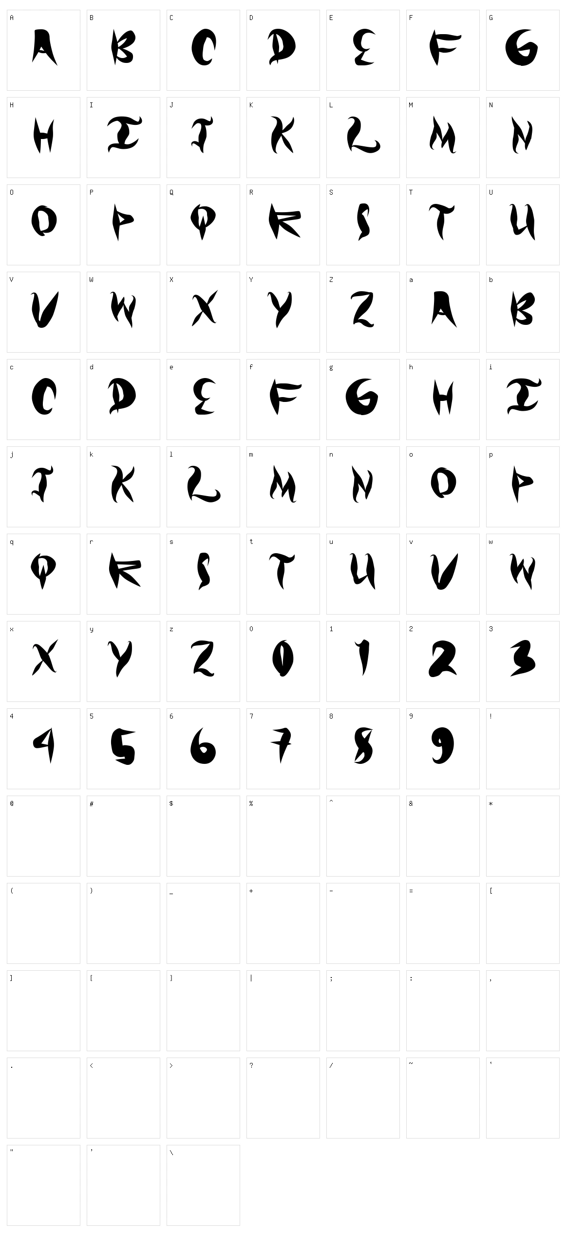 Graffical Character Set