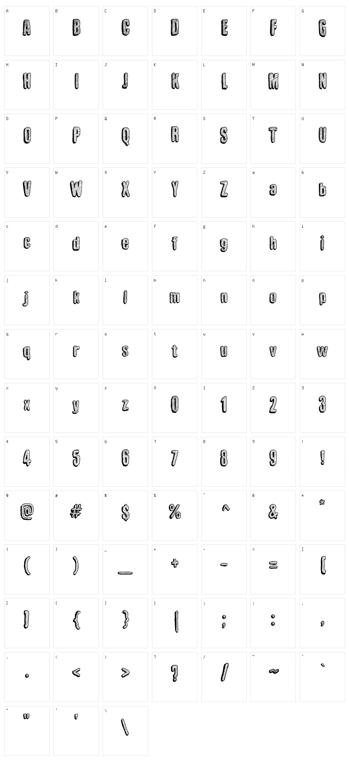 Sketch Wall Character Set