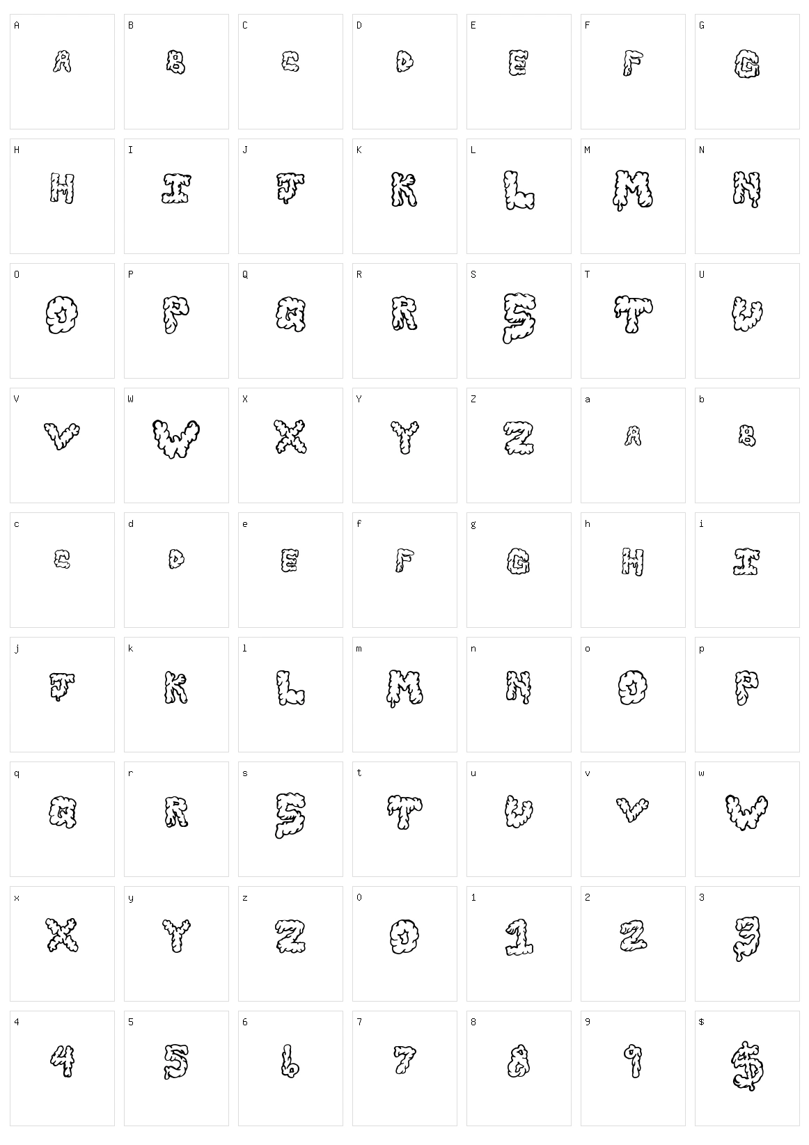 Slime Bawls Character Set