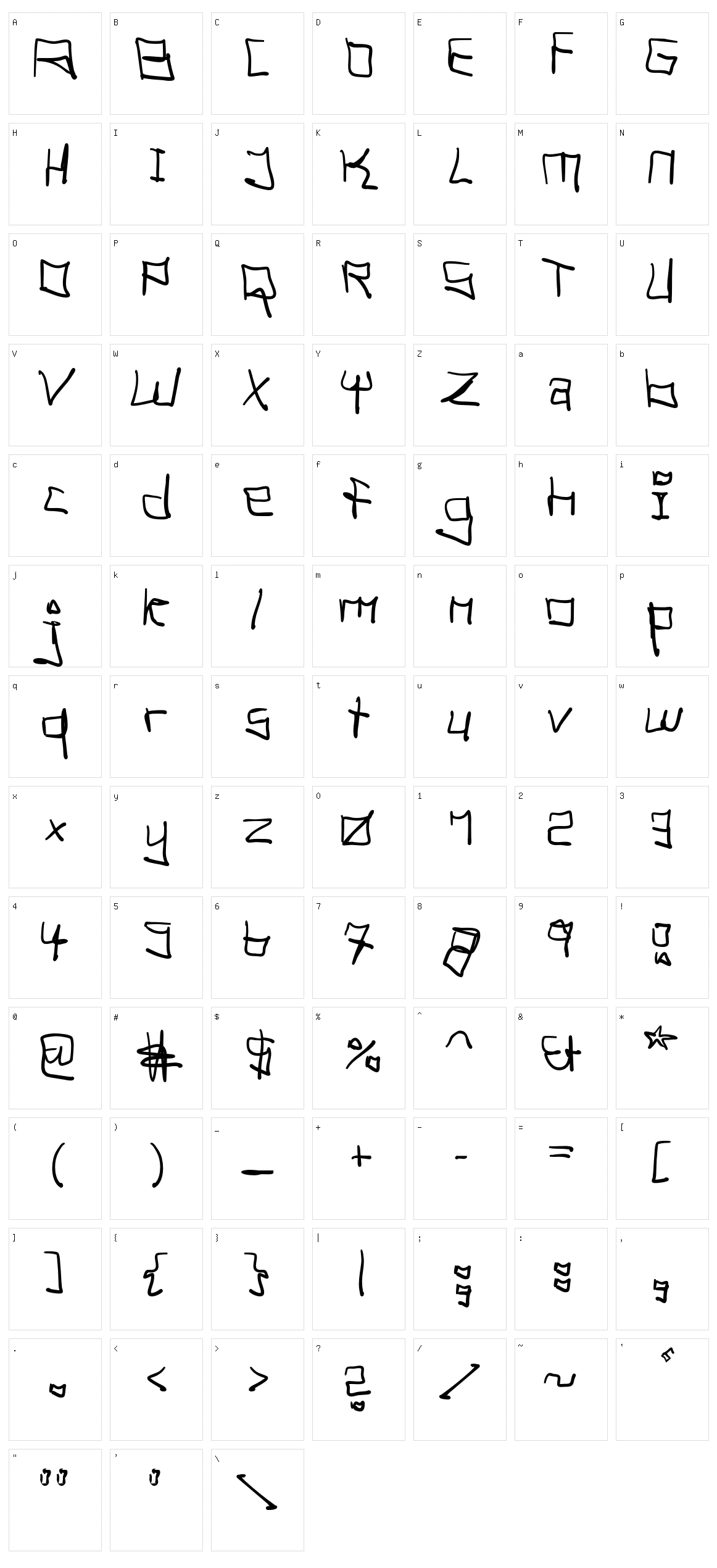 Tag Hand Graffiti Trash Character Set