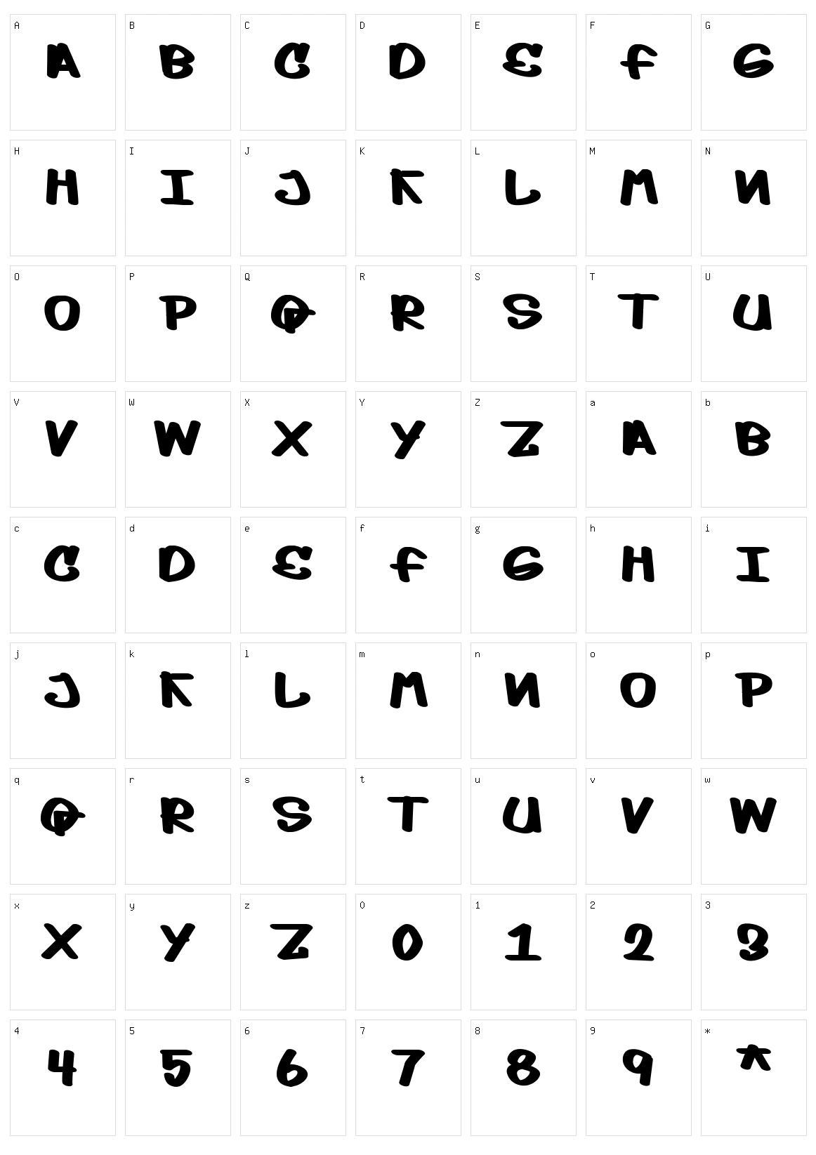 Mop Top Character Set