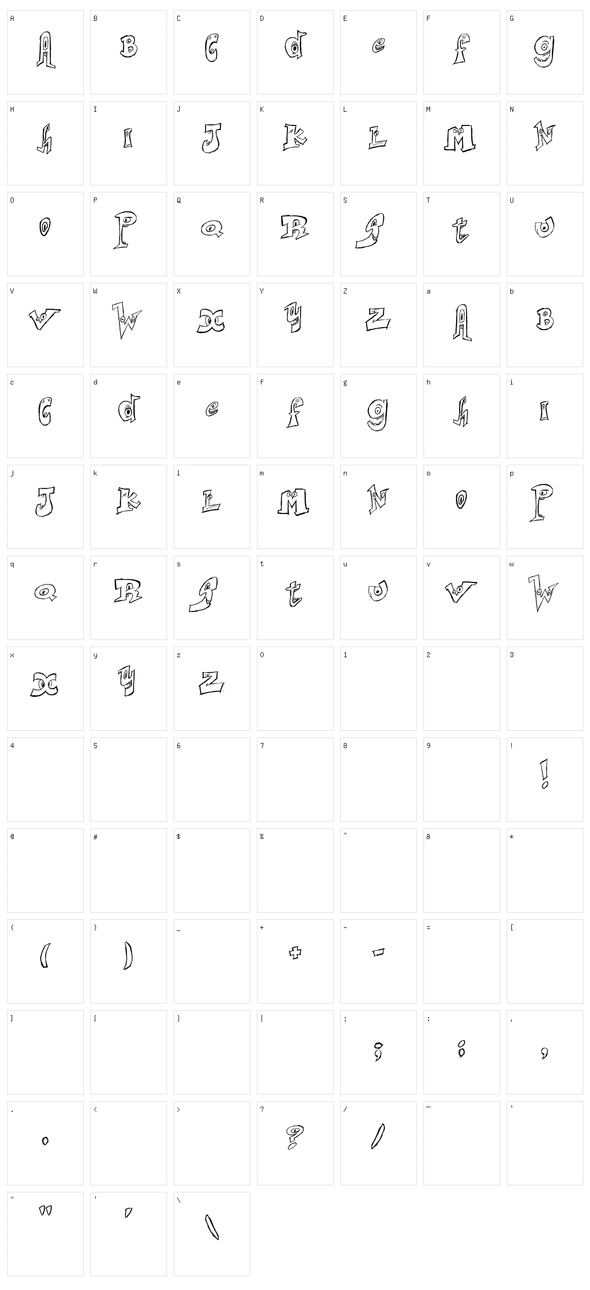Smart Faces Character Set