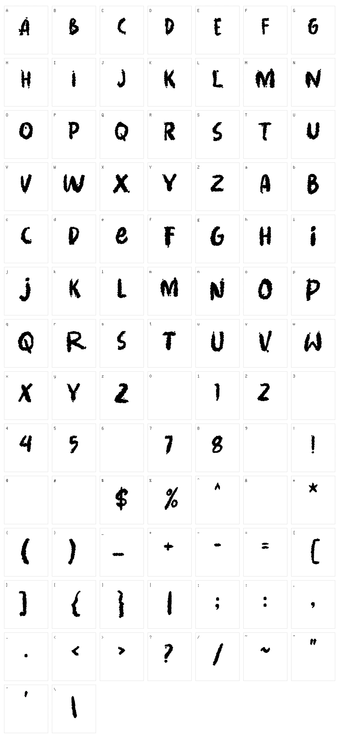 Smooky Character Set