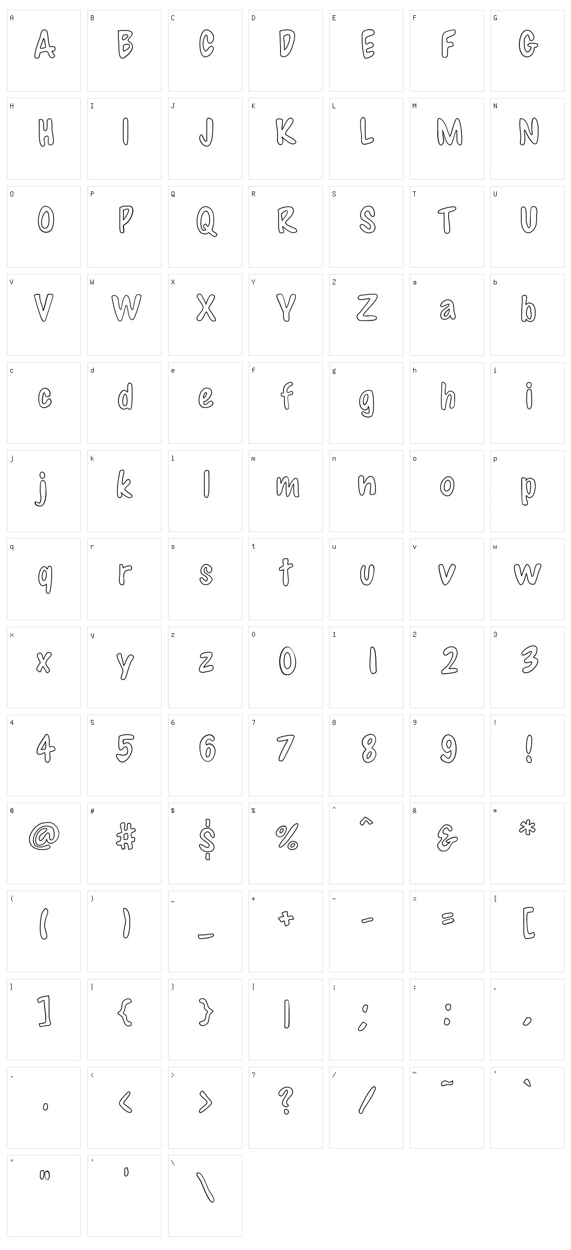 Snacktime Character Set