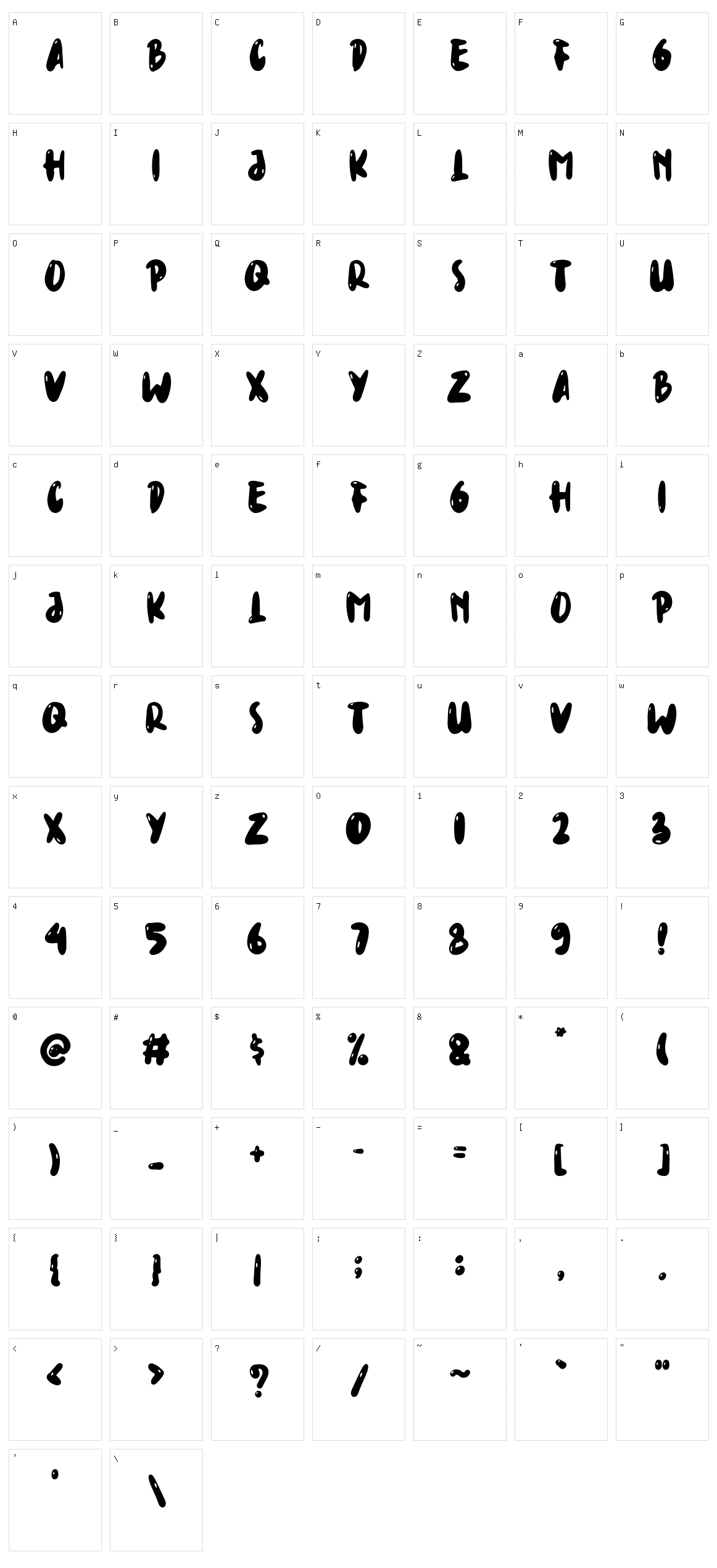 So Cute Handwritten Character Set