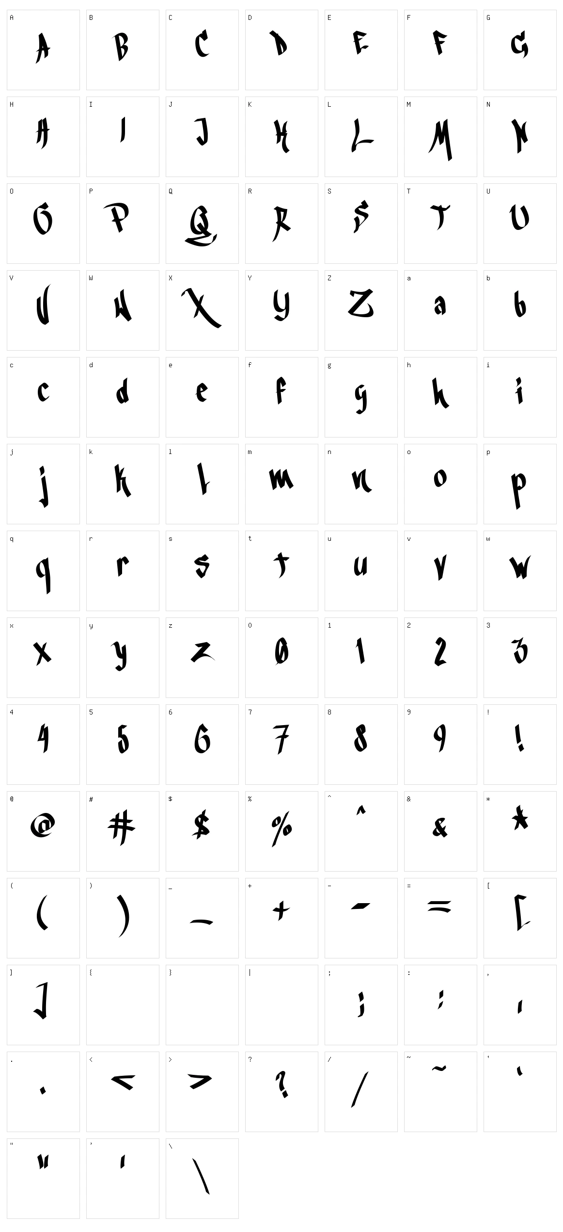 Blackbook 3rd Character Set