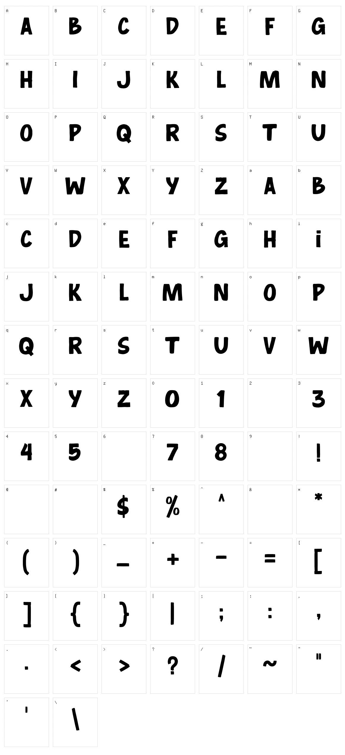 Something Straight Character Set