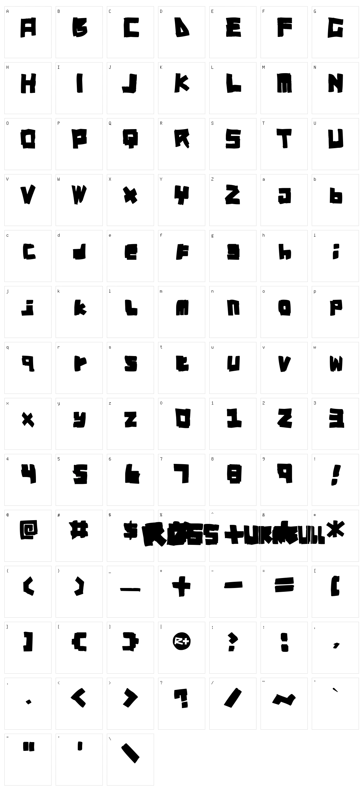 RT DIY-Tape Character Set