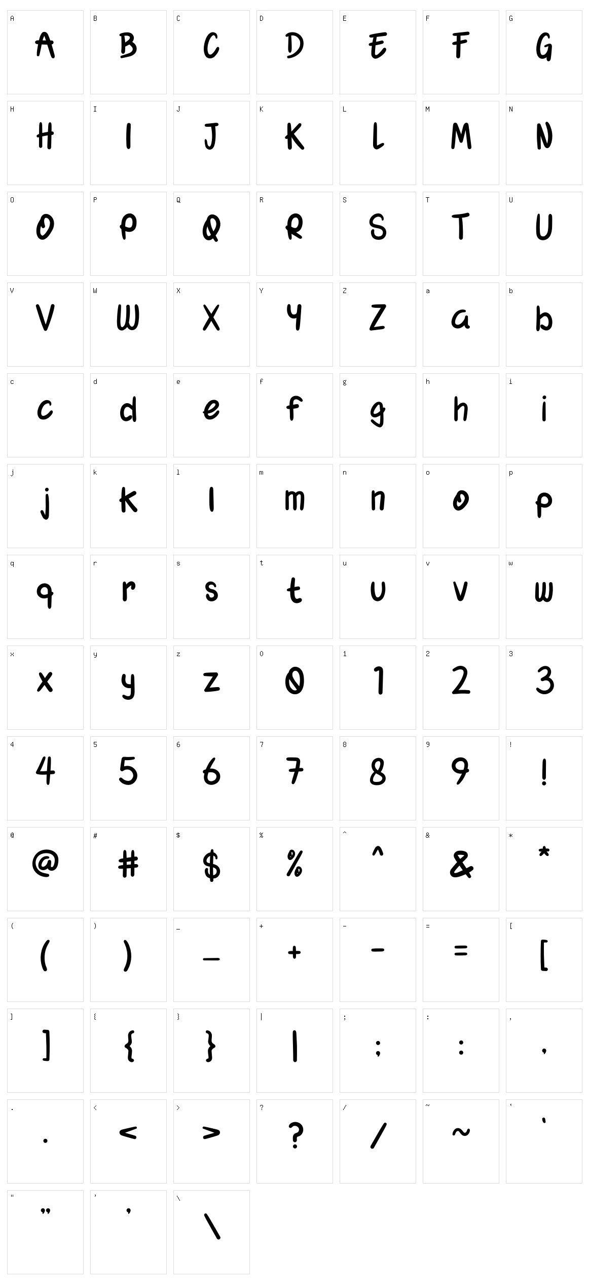 Srat Sret Character Set