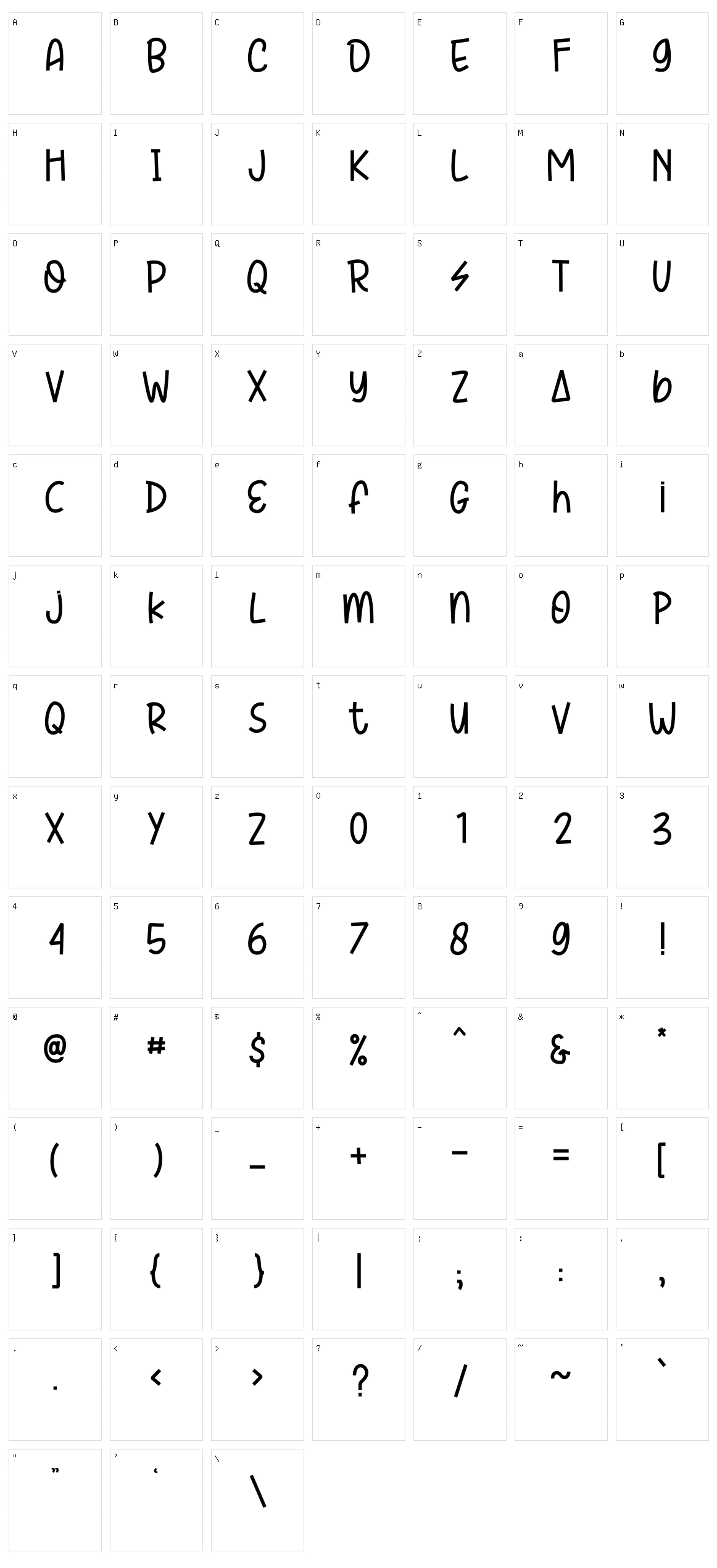 Star Light Character Set
