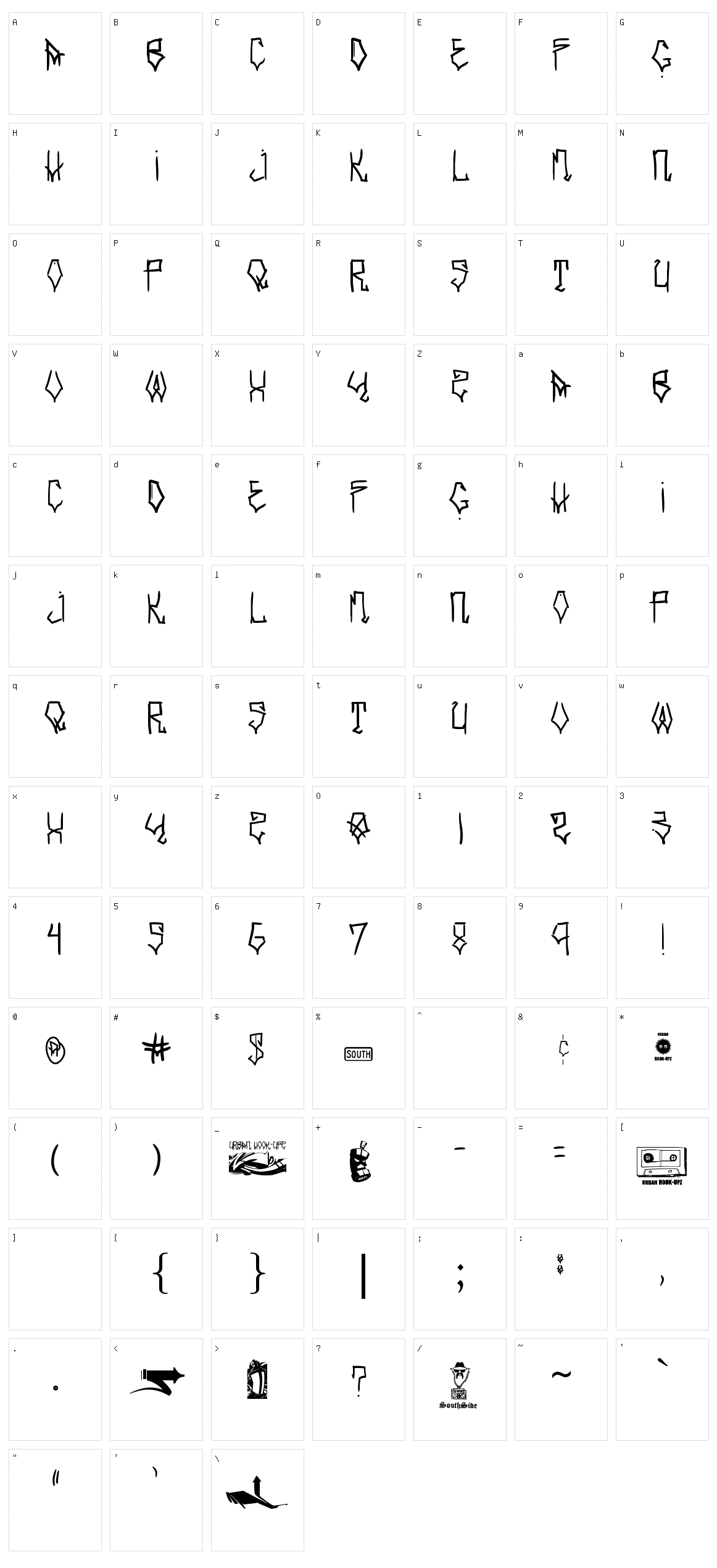 Southside Character Set