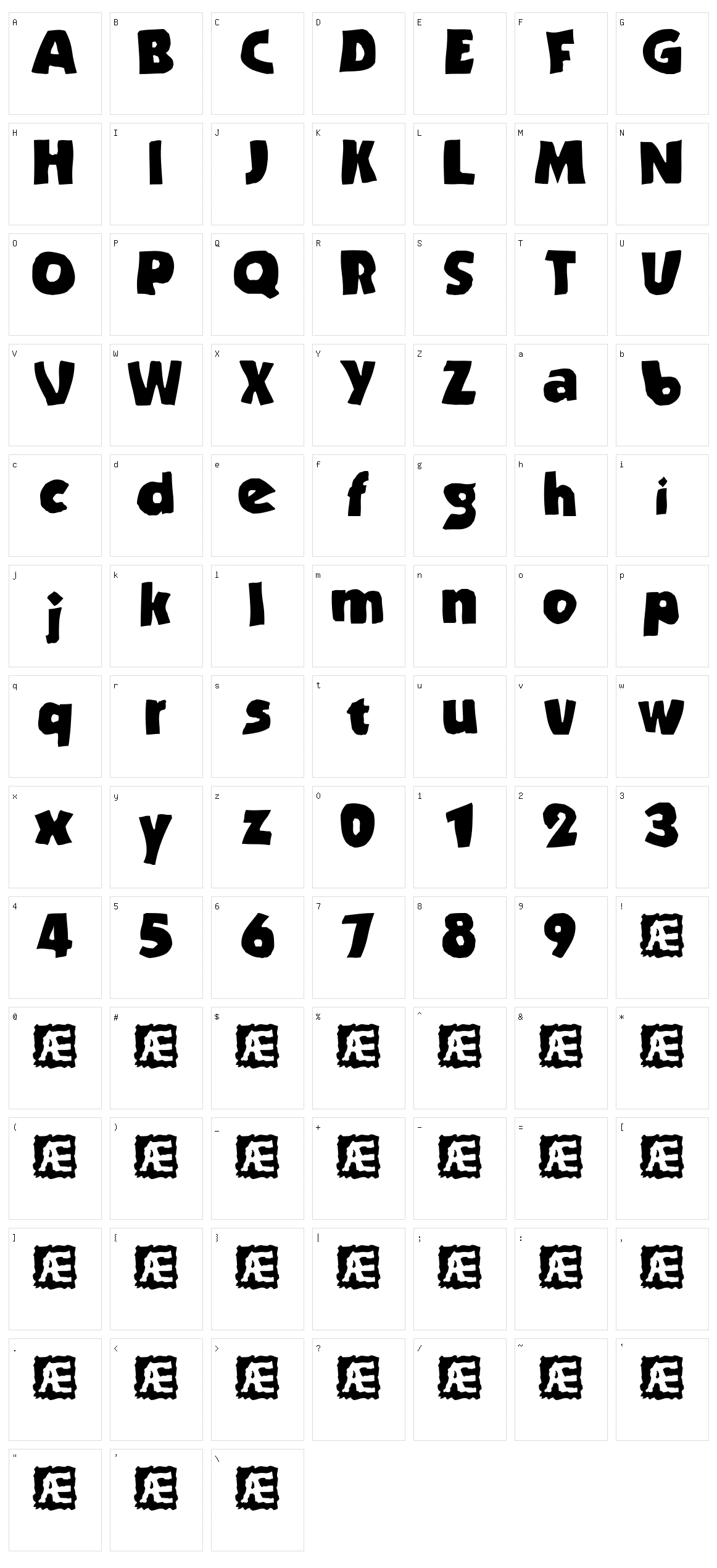 Stranded BRK Character Set