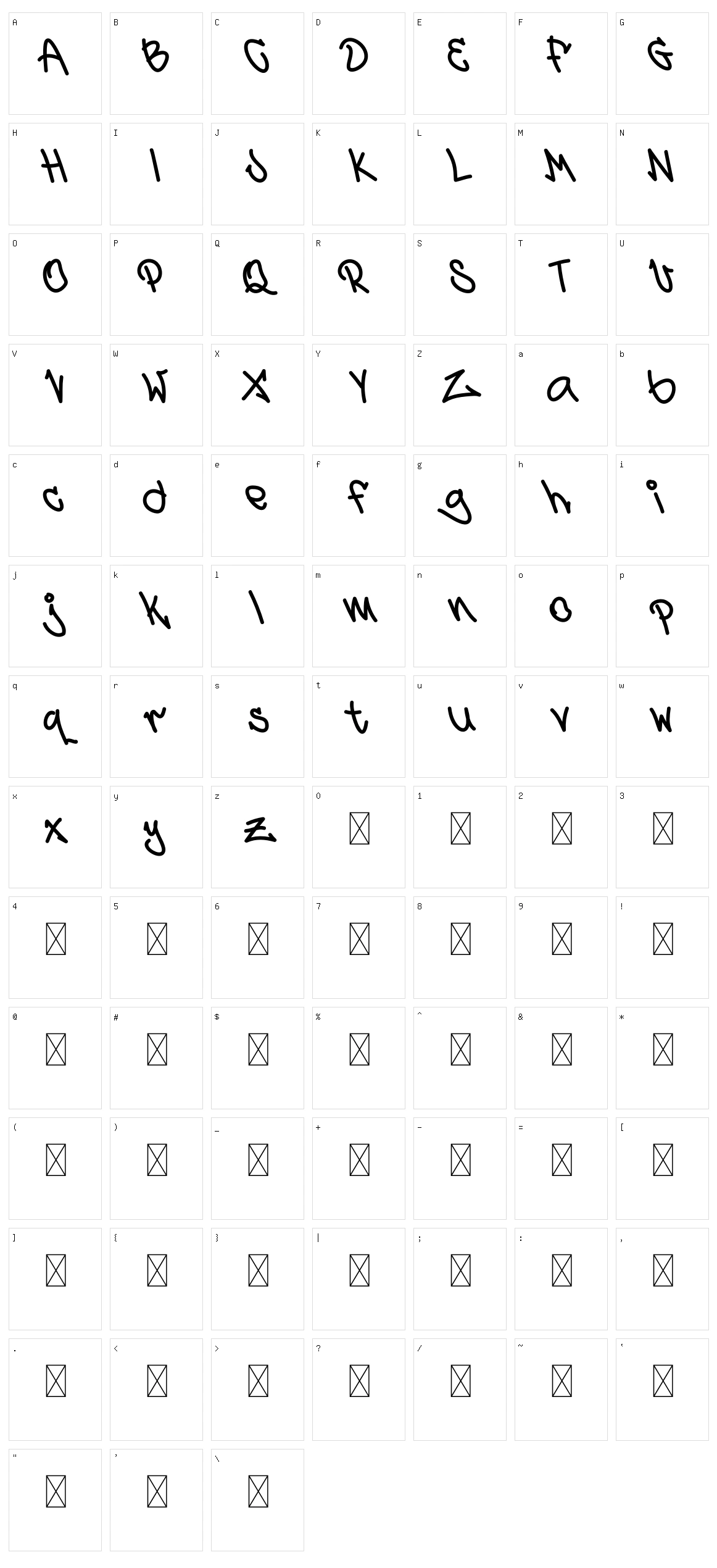 Black Street Character Set