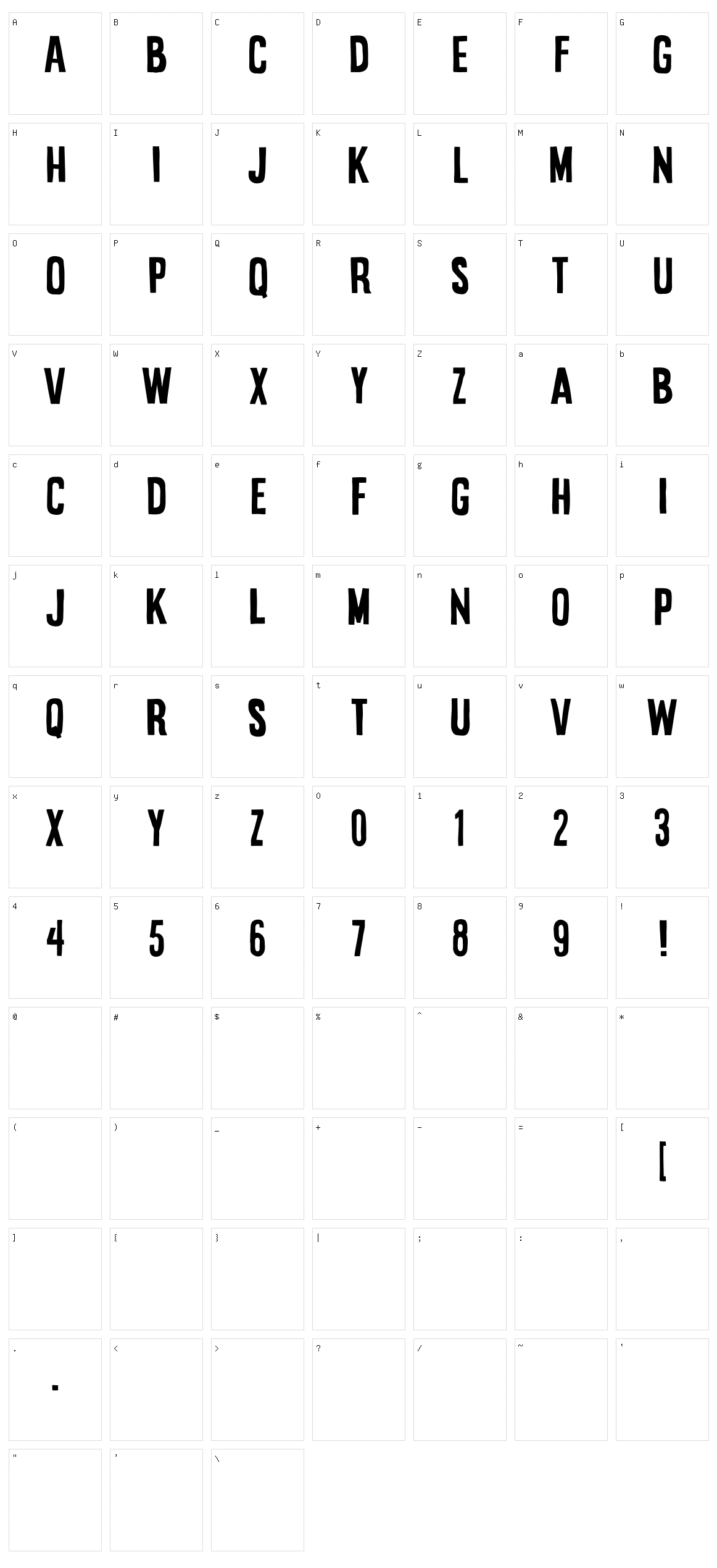 Stupid Meeting Character Set