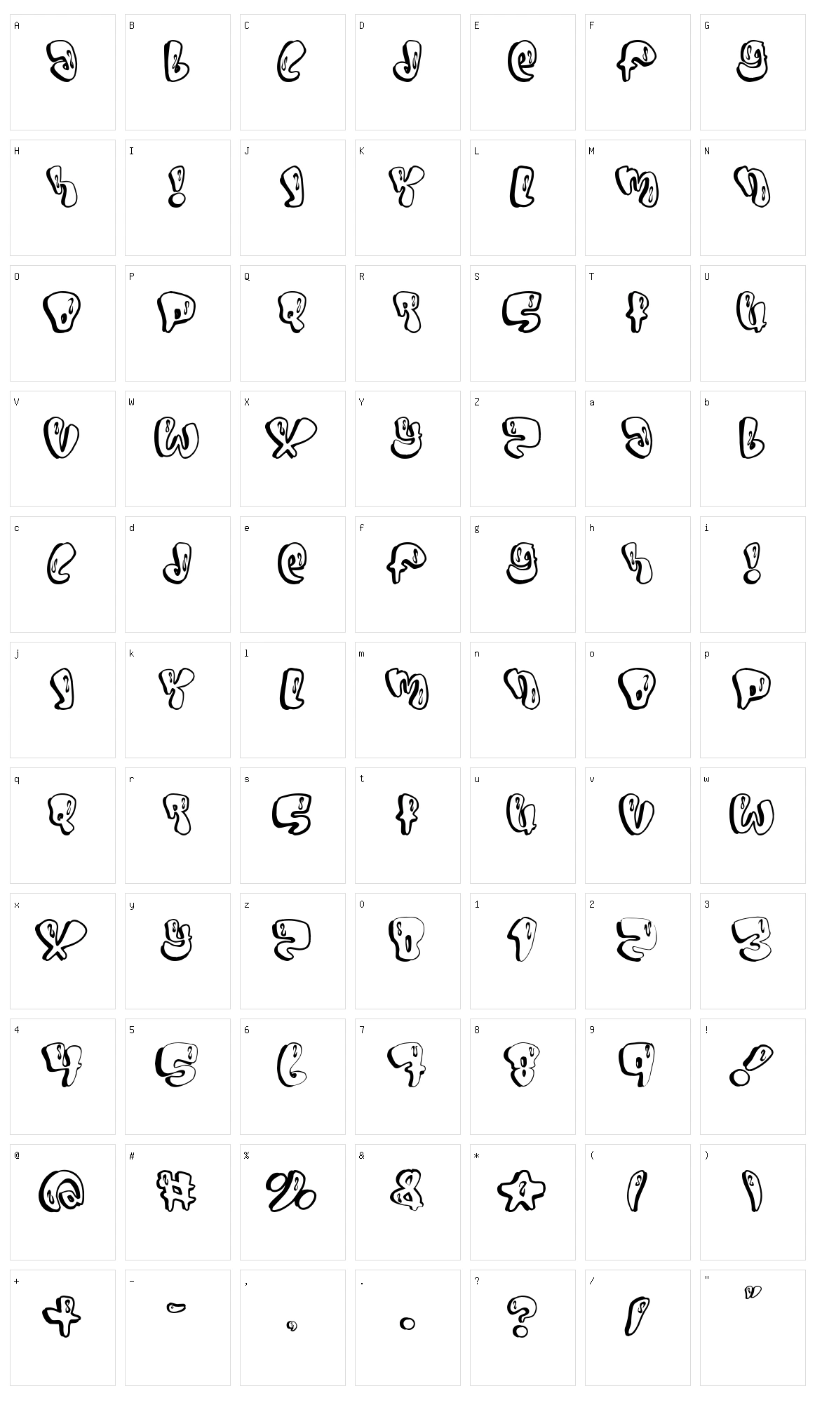 Sumo Character Set