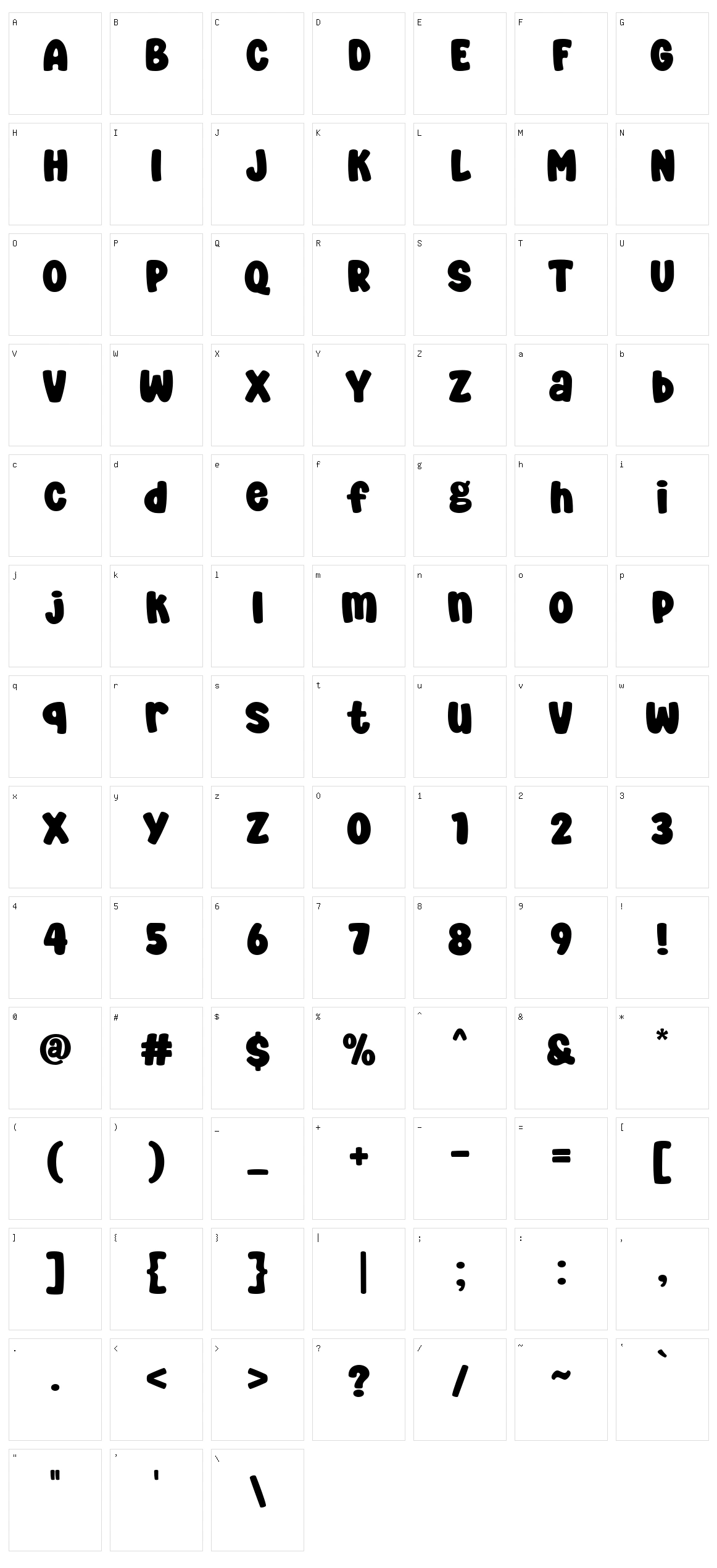 Super Boys Character Set
