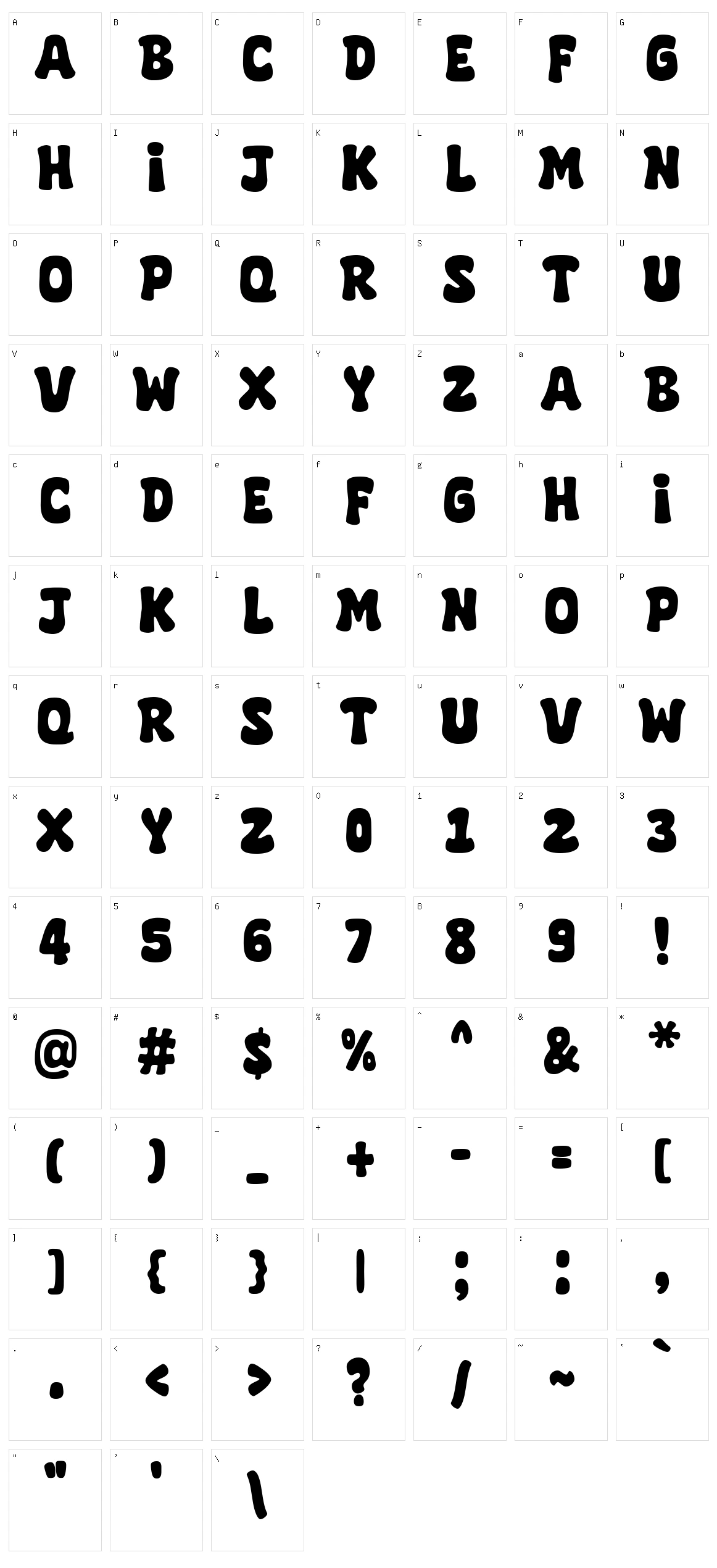 Super Brain Character Set