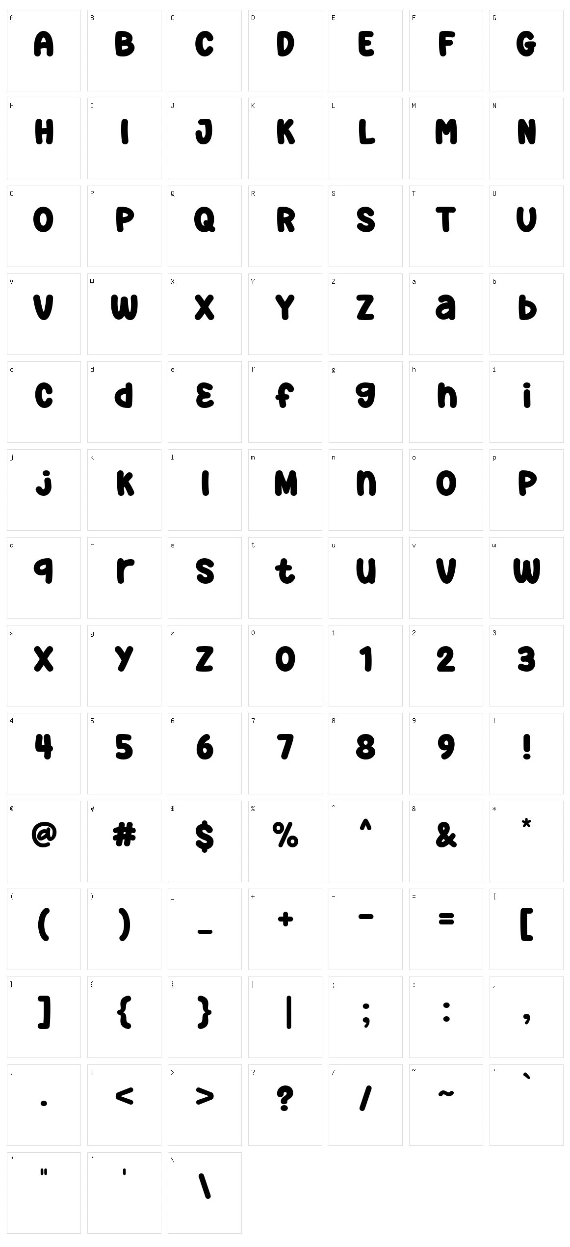 Super Fresh Character Set