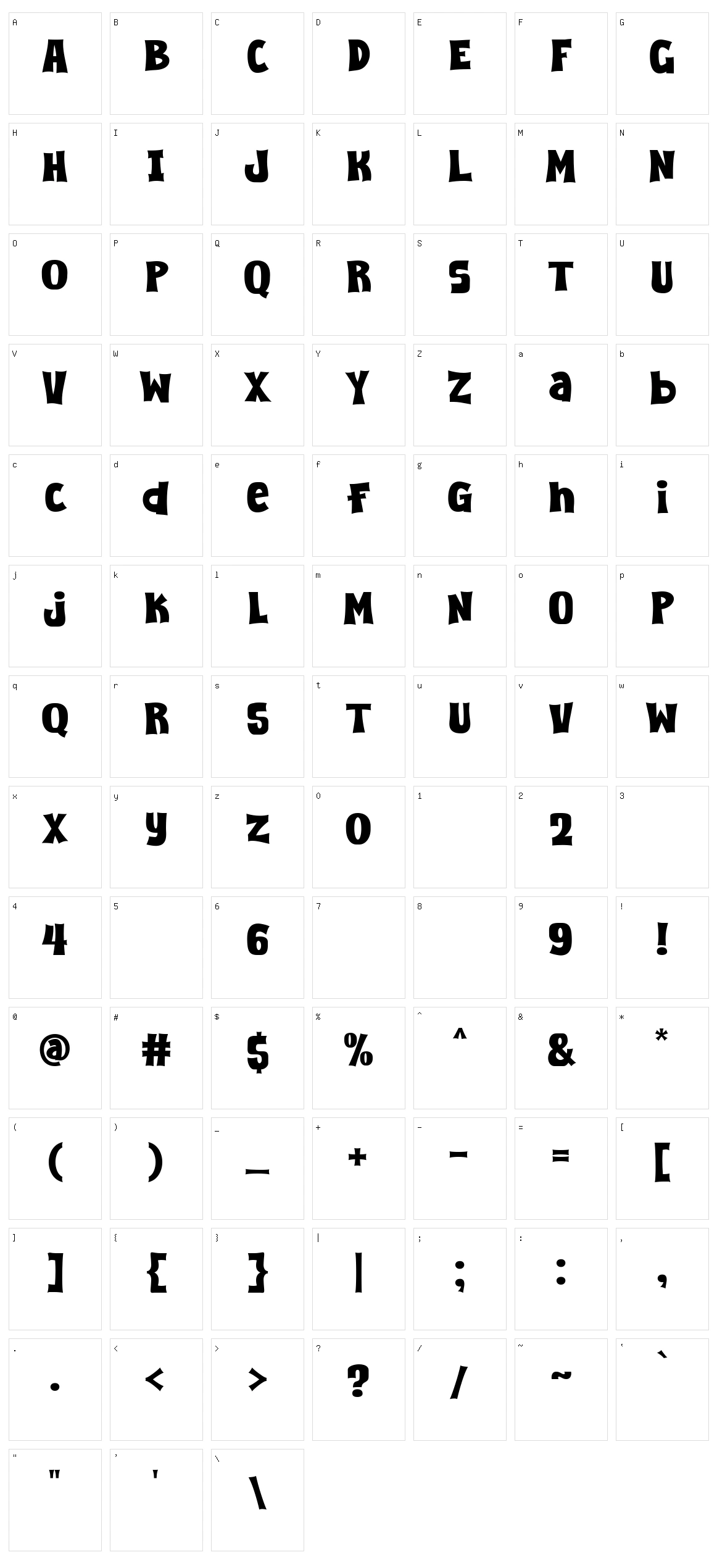 Super Friday Character Set