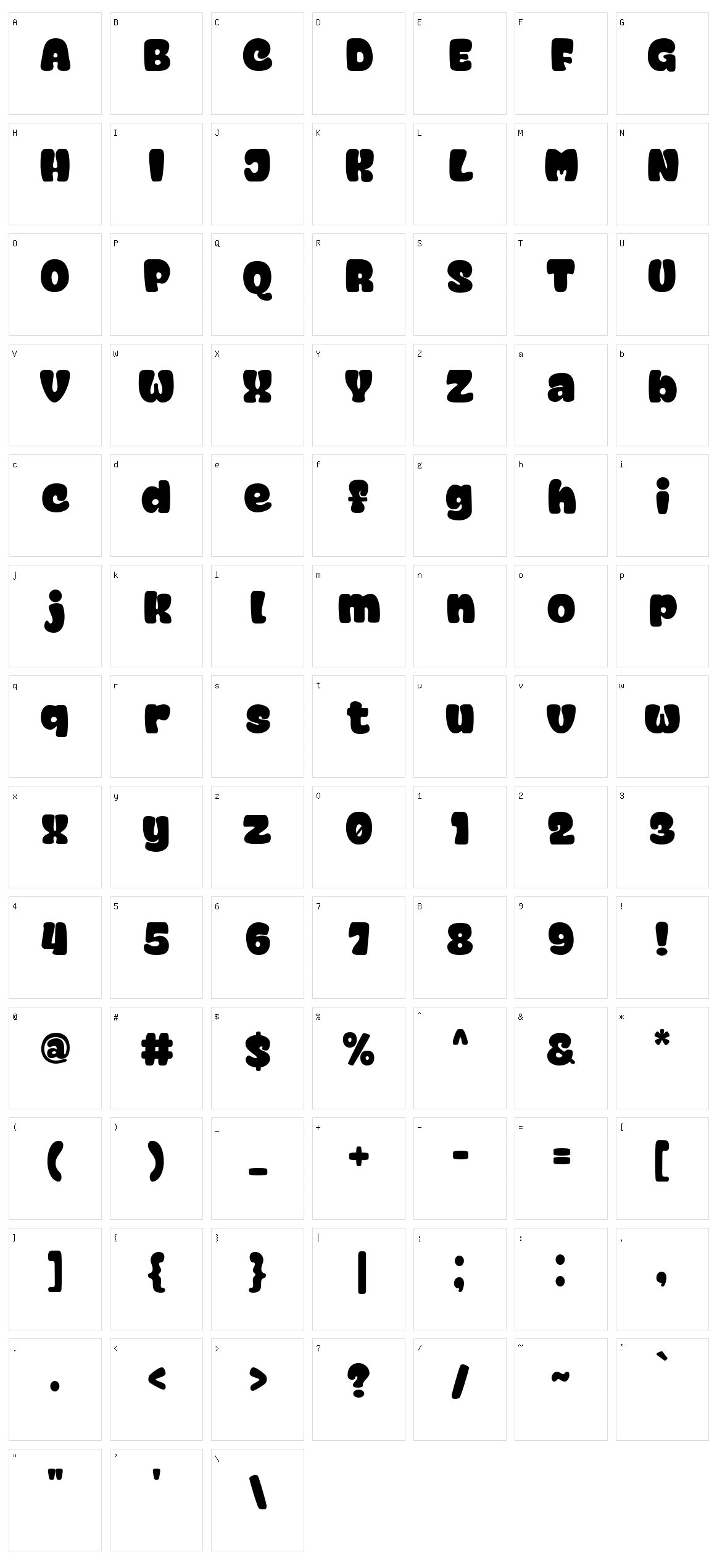 Super Funnel Character Set