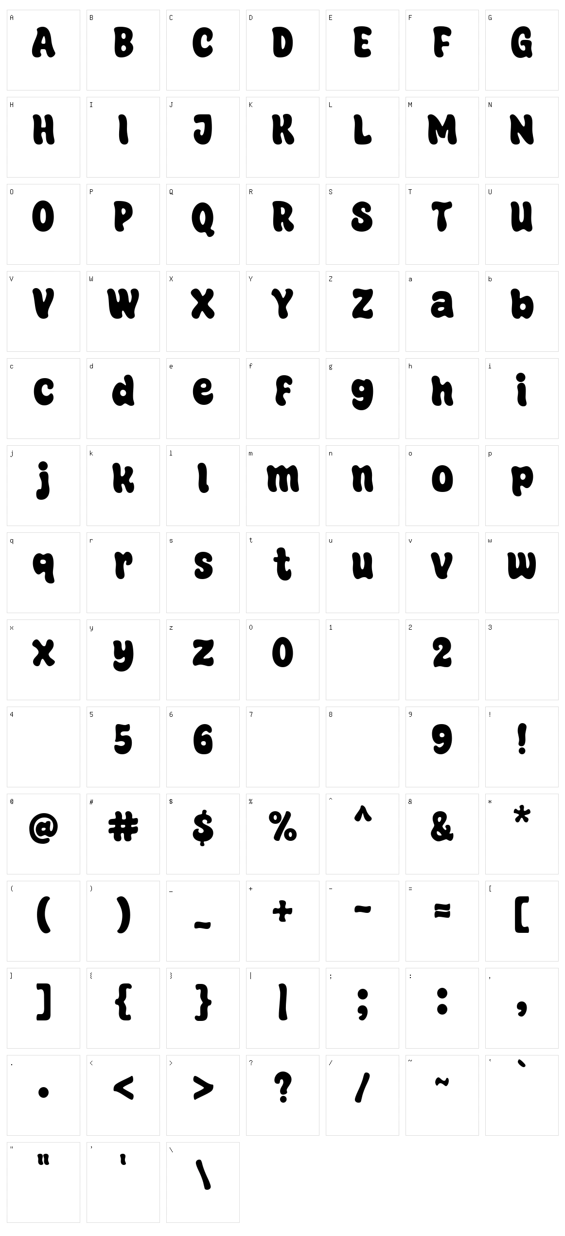 Super Ocean Character Set