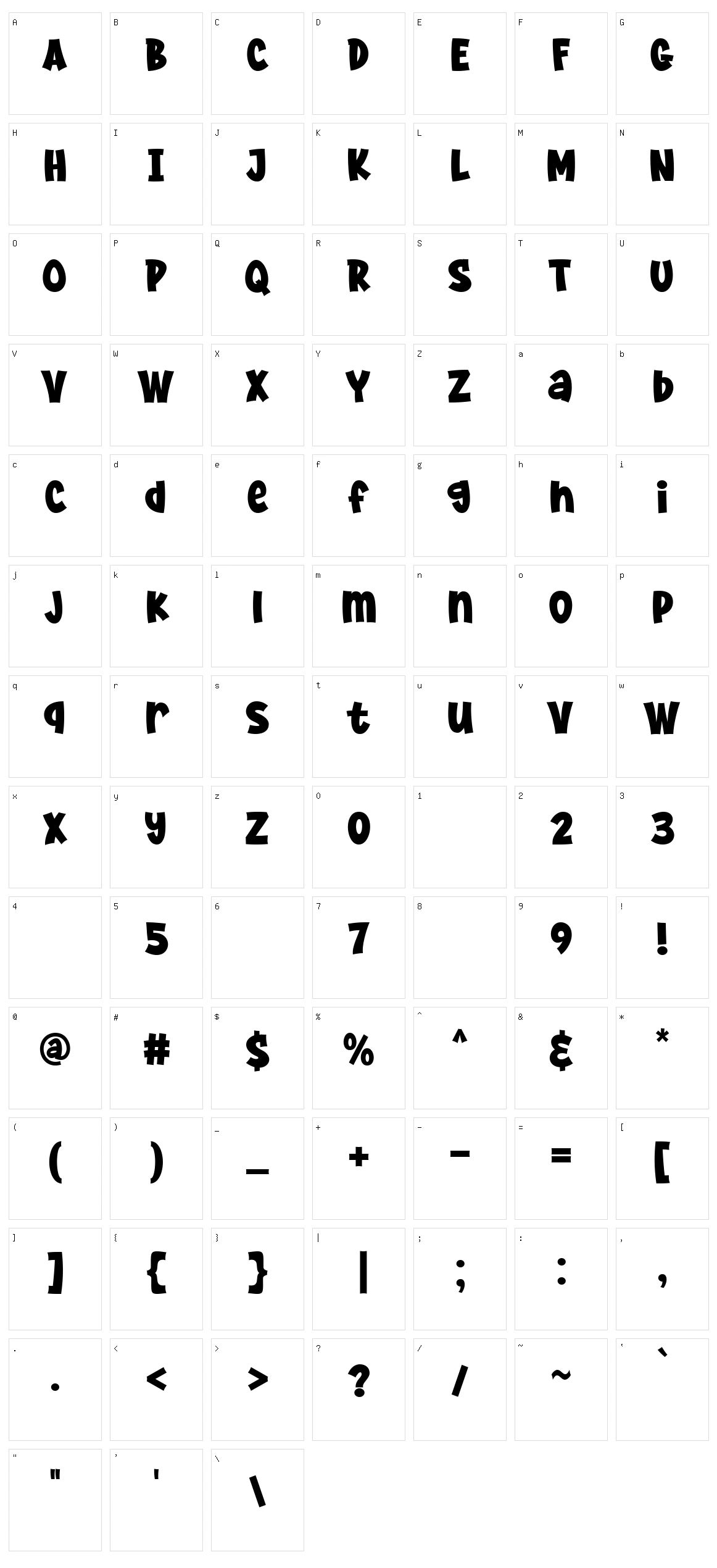 Super Potato Character Set