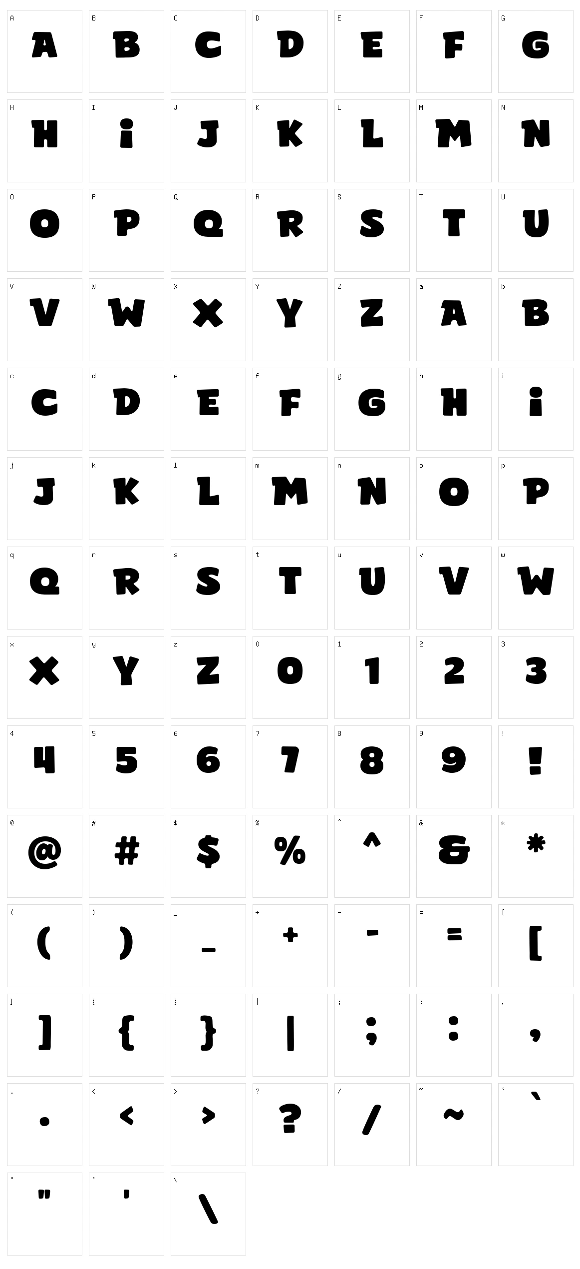 Super Sedan Character Set
