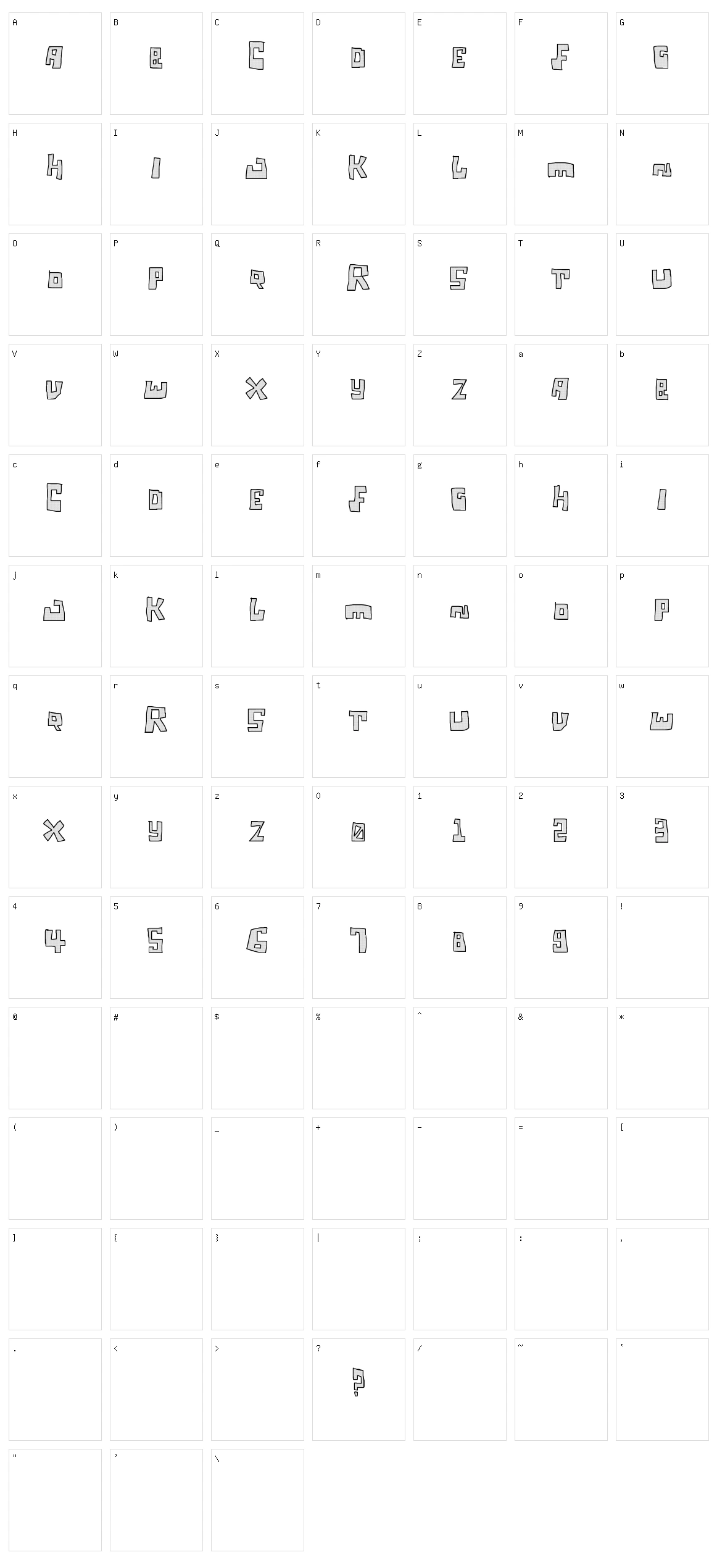 Tagi Securite Character Set