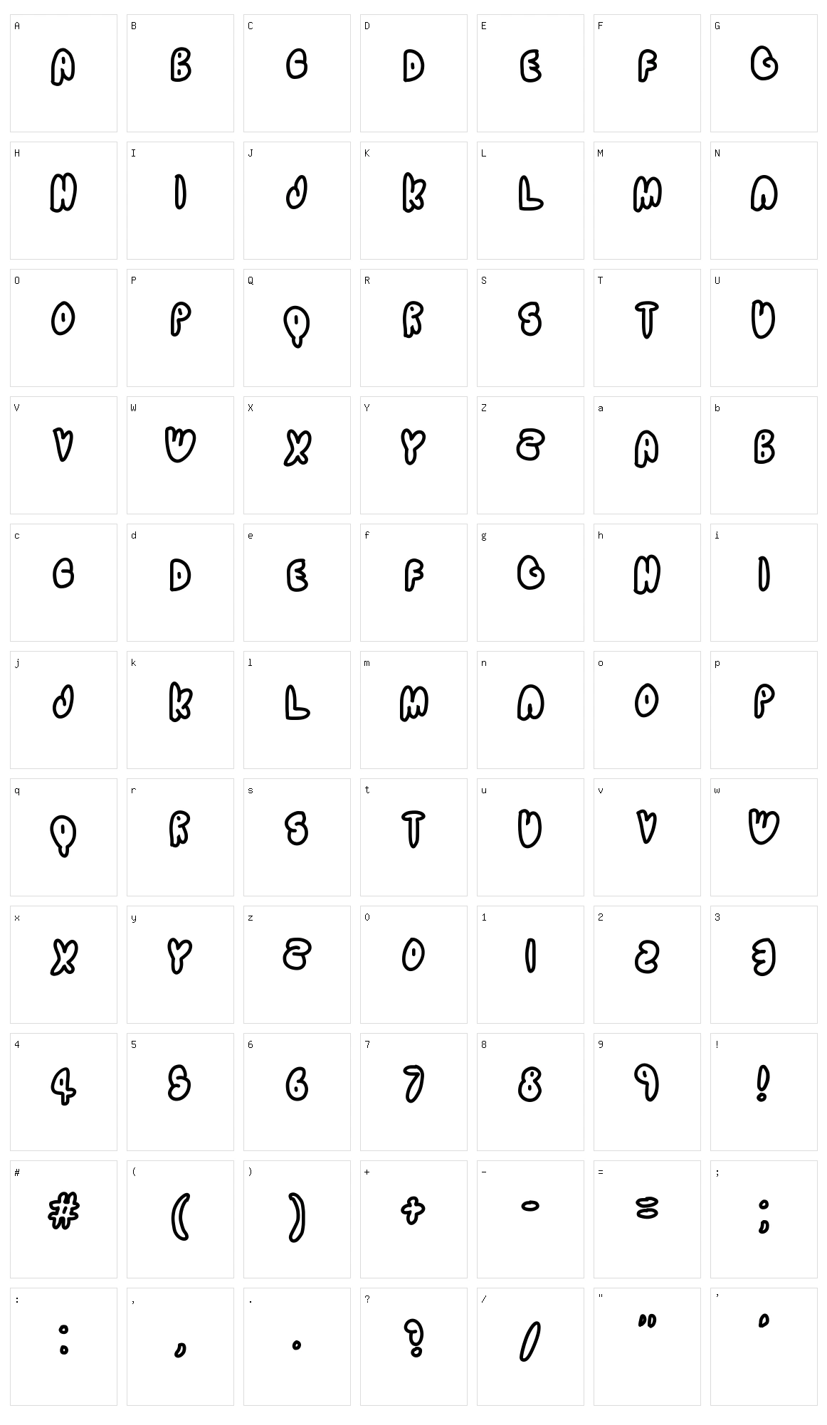 Telescope Character Set