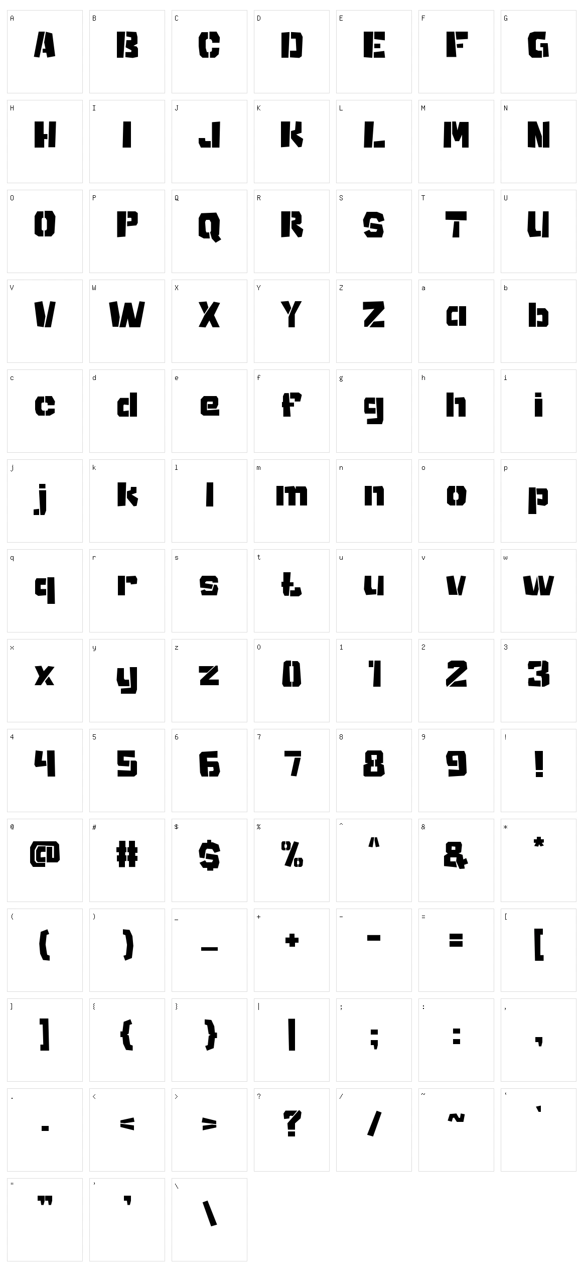 Temple Jump Character Set