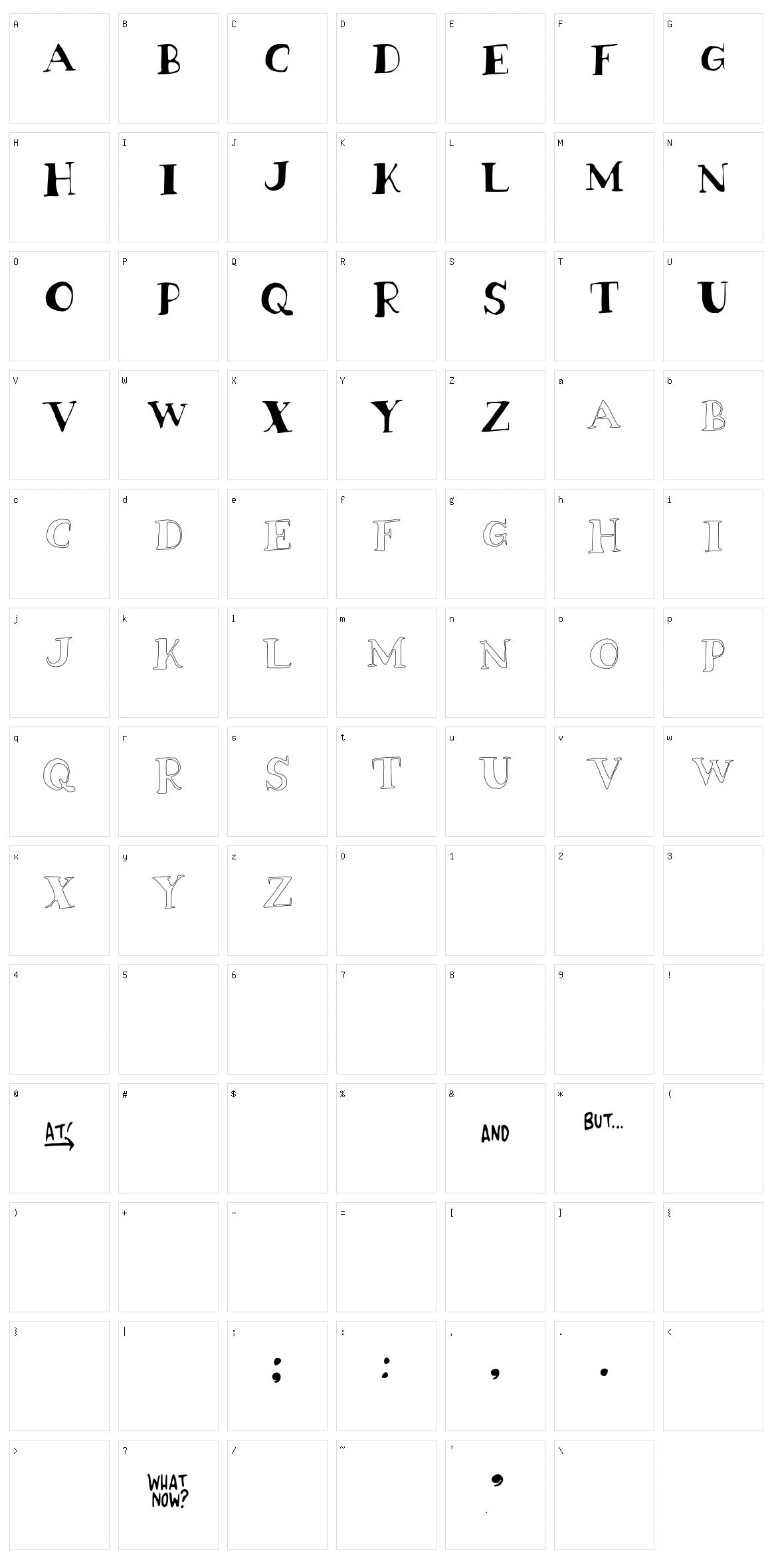 The Enemy Gene Character Set