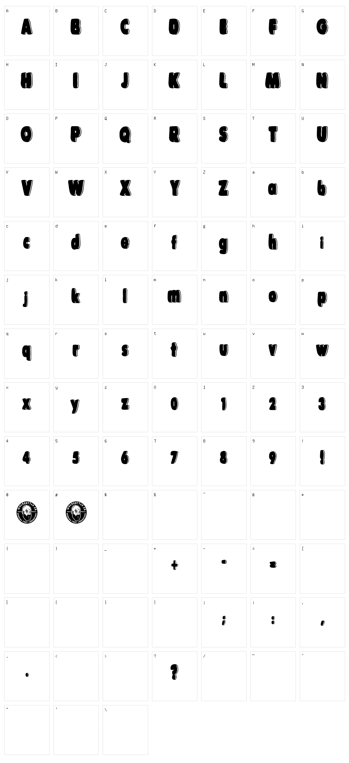The Happy Bear Character Set