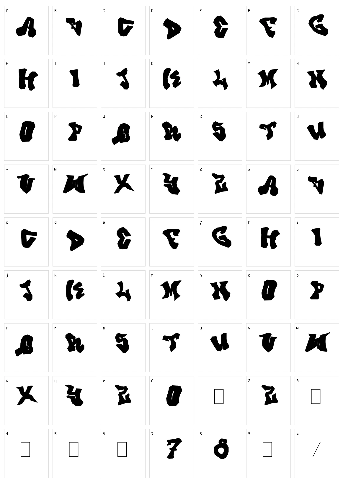 Prince Dub Character Set