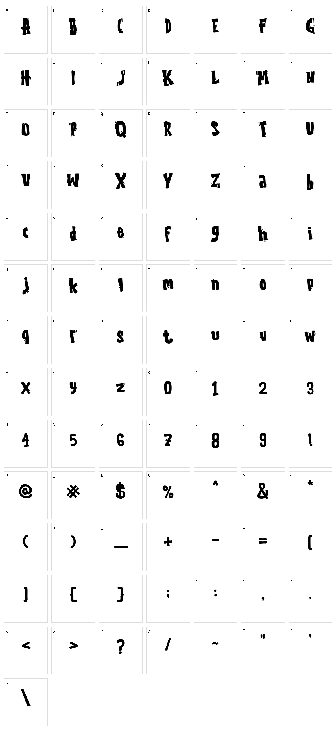 The Quakeer Character Set