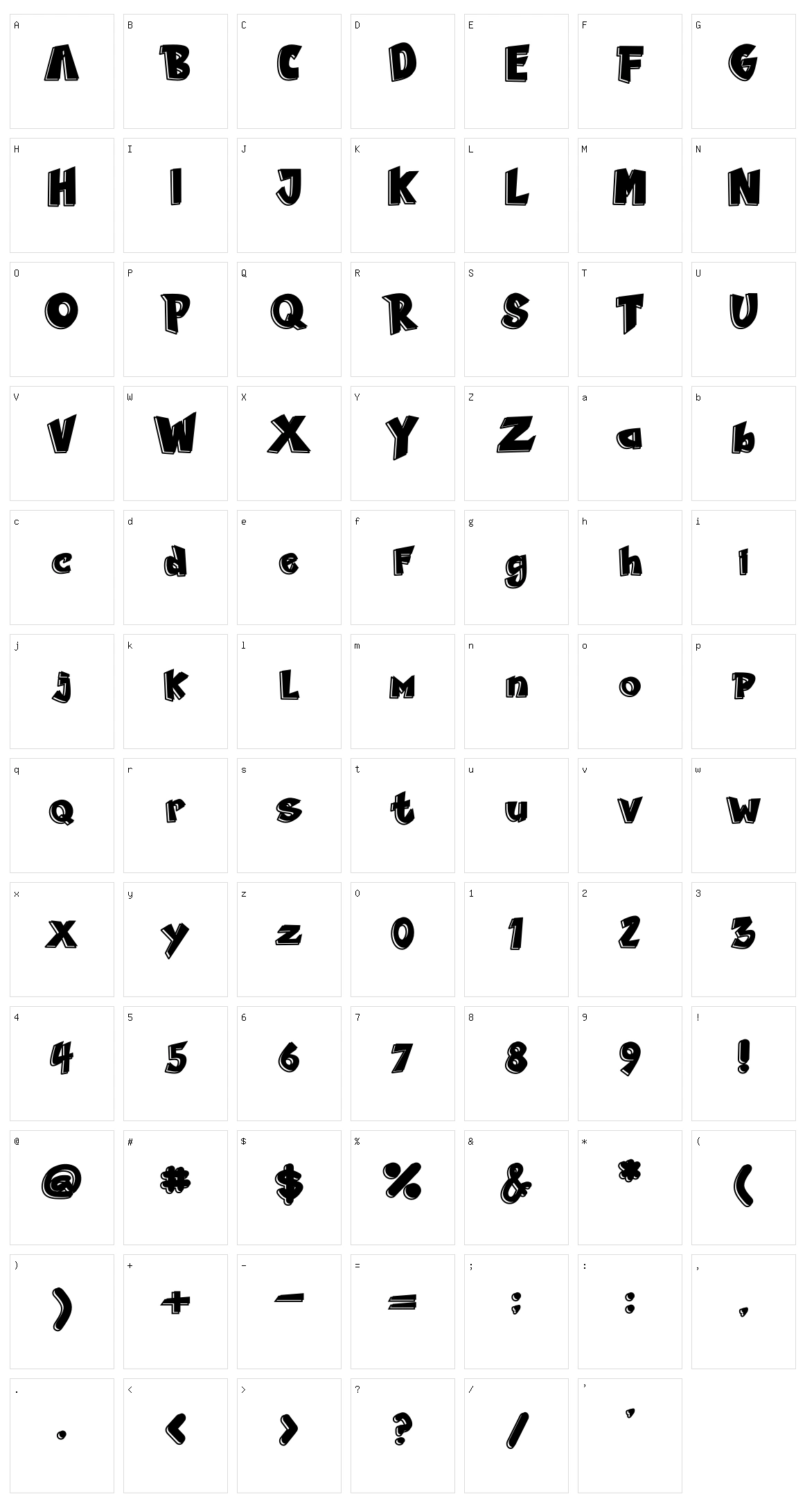 The Warrior Character Set