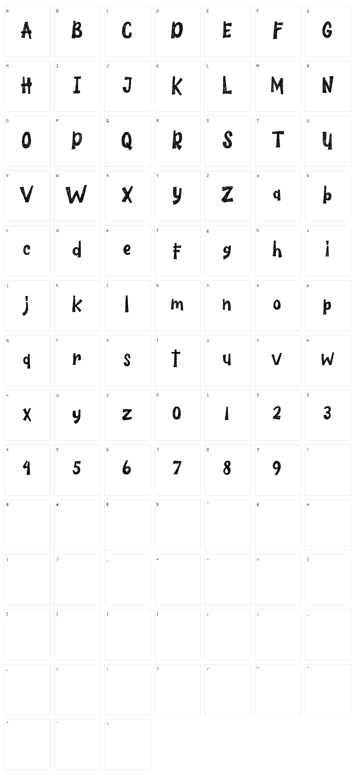 The Wildeast Character Set